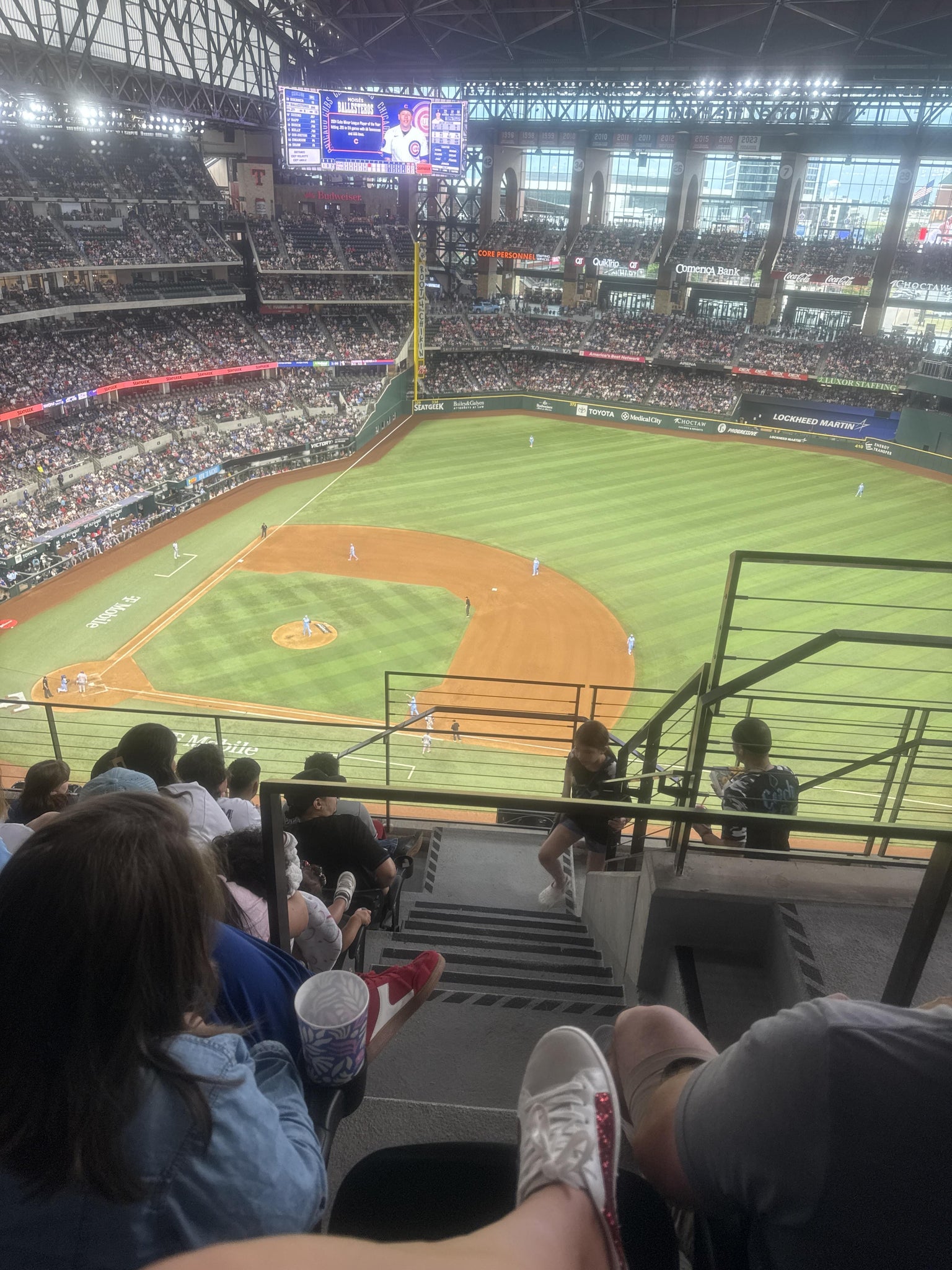 Real Fan View taken from Section 317 at Globe Life Field by Jessica C