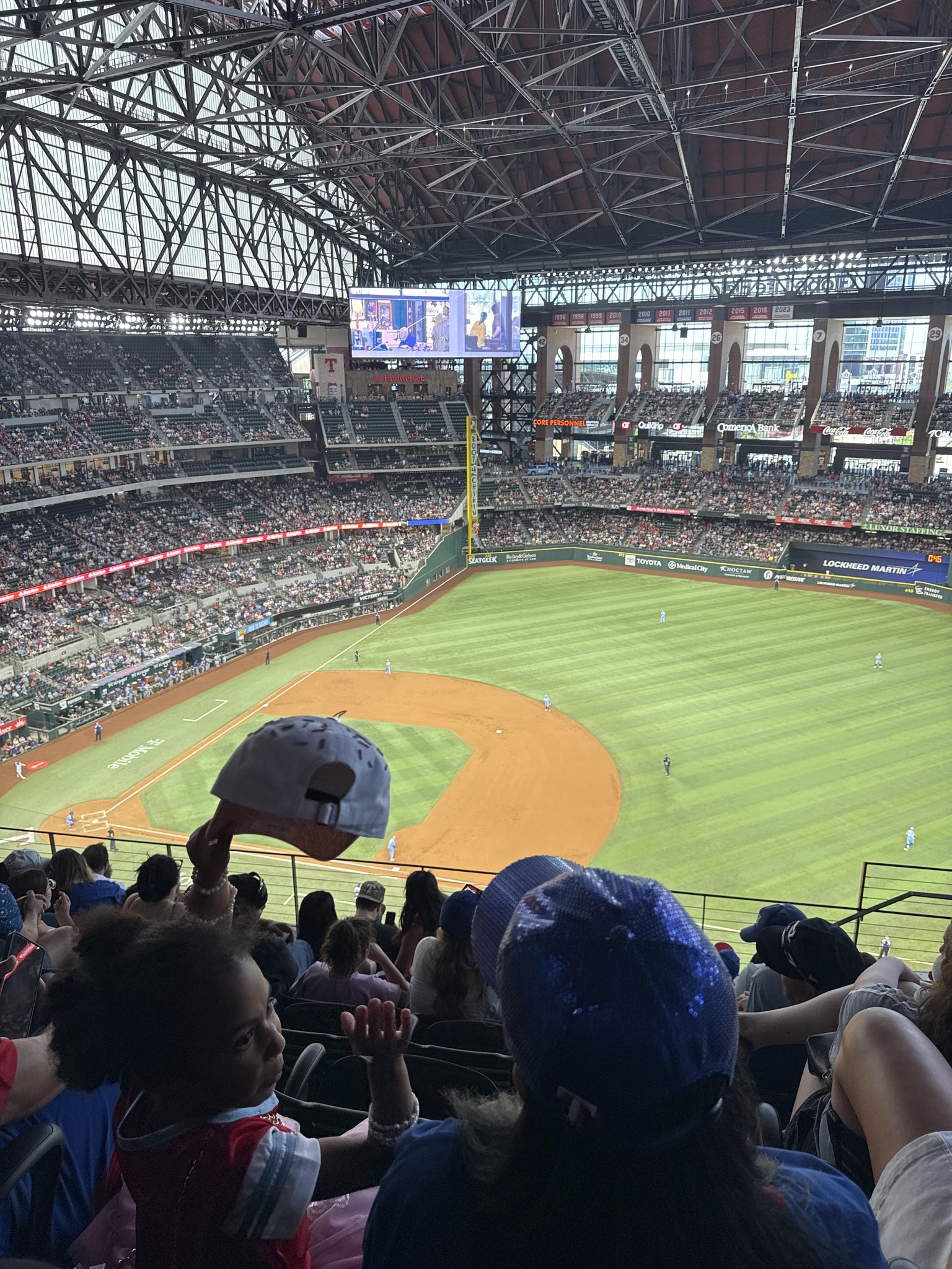 Real Fan View taken from Section 318 at Globe Life Field by Jazmin V