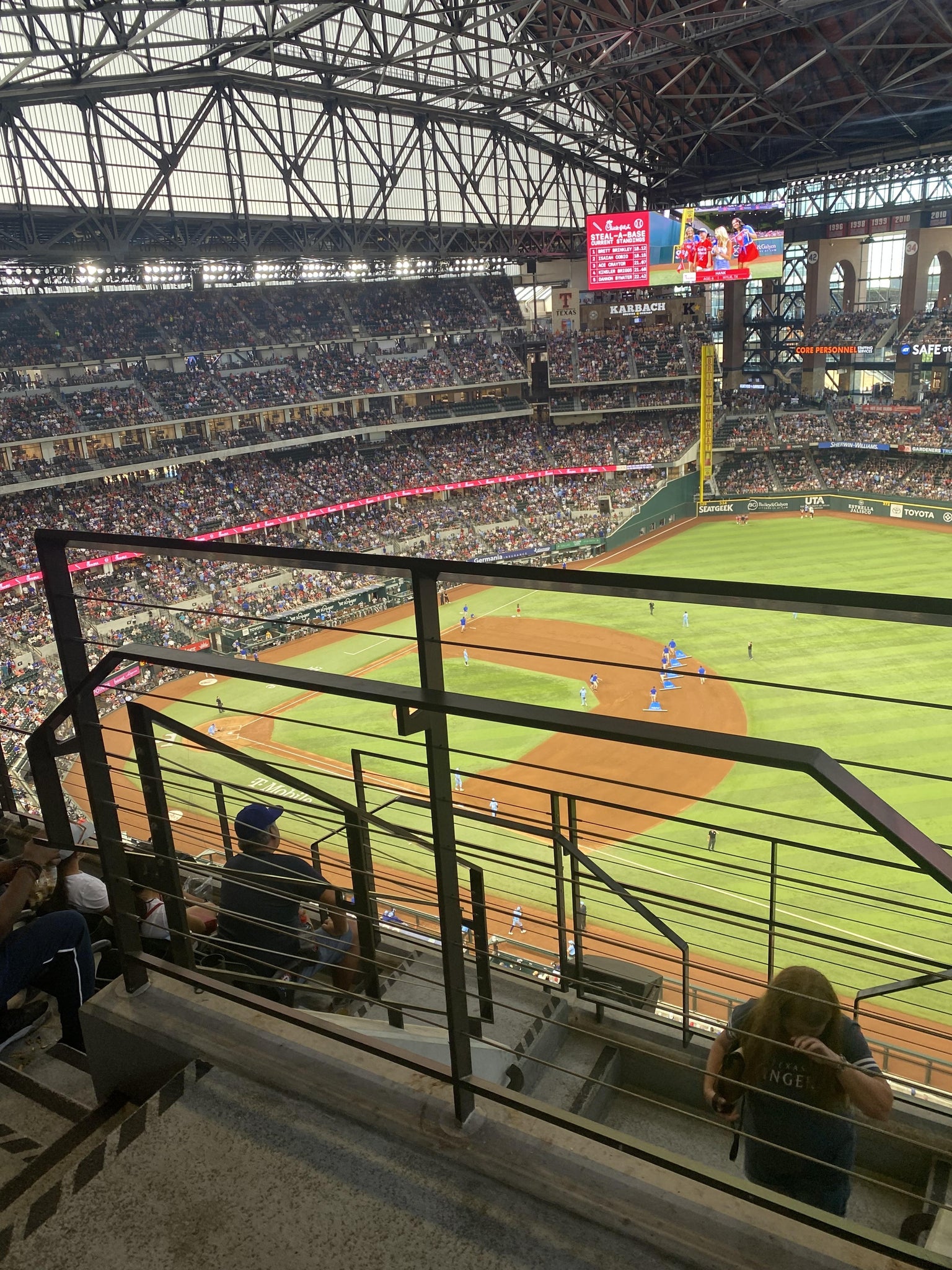 Real Fan View taken from Section 320 at Globe Life Field by Wendy C