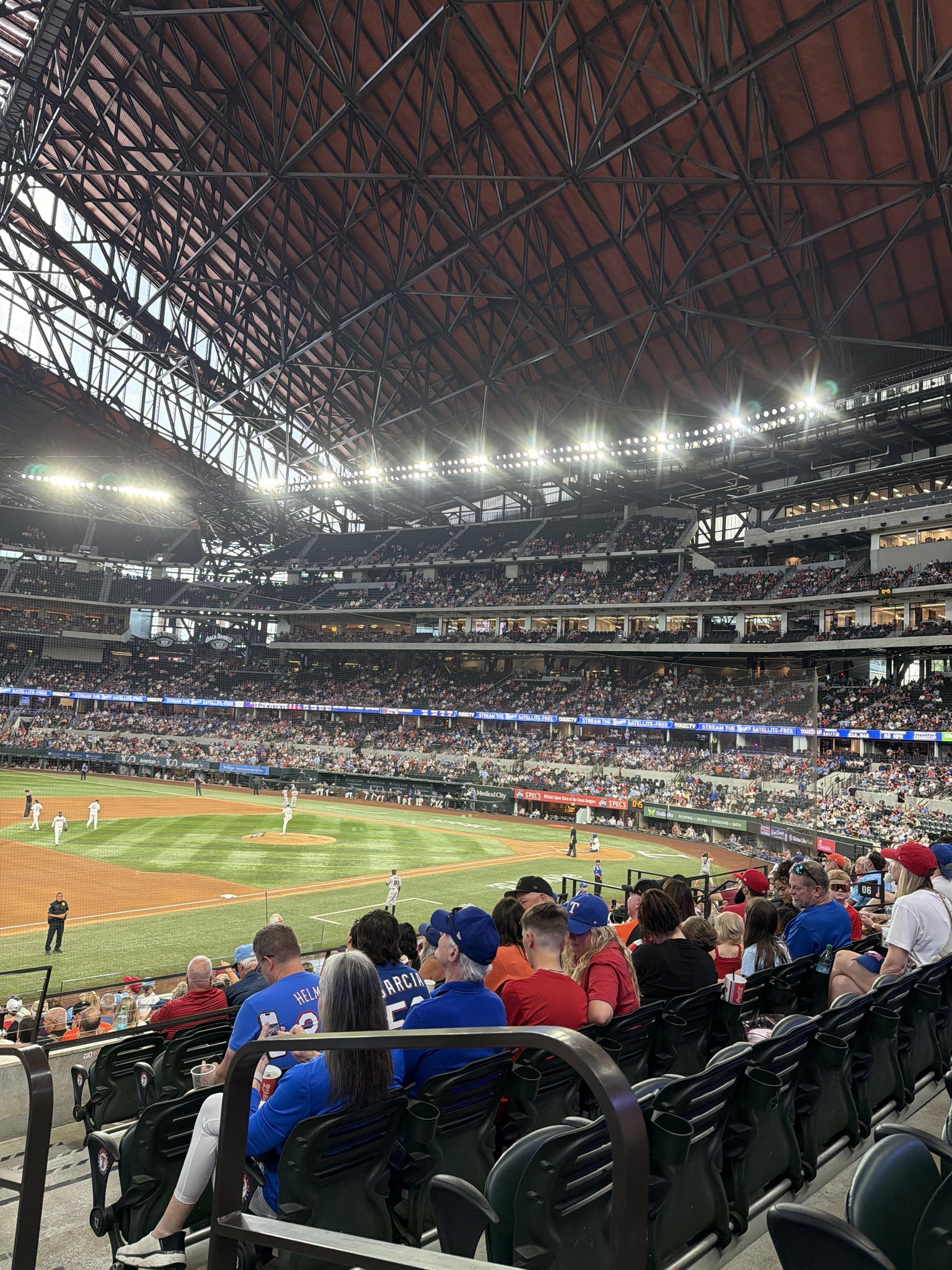 Real Fan View taken from Section 5 at Globe Life Field by Camille F