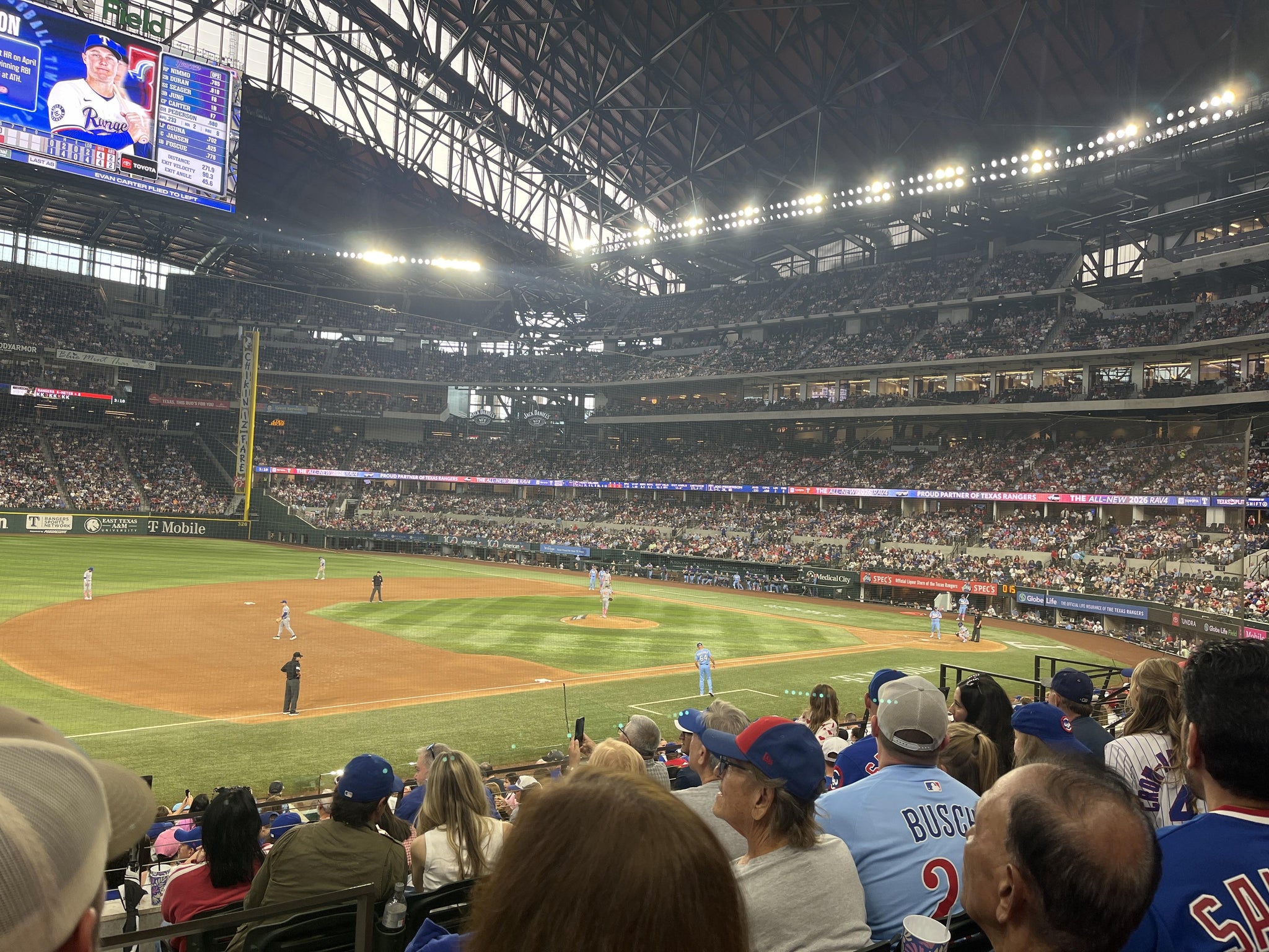 Real Fan View taken from Section 6 at Globe Life Field by Don K