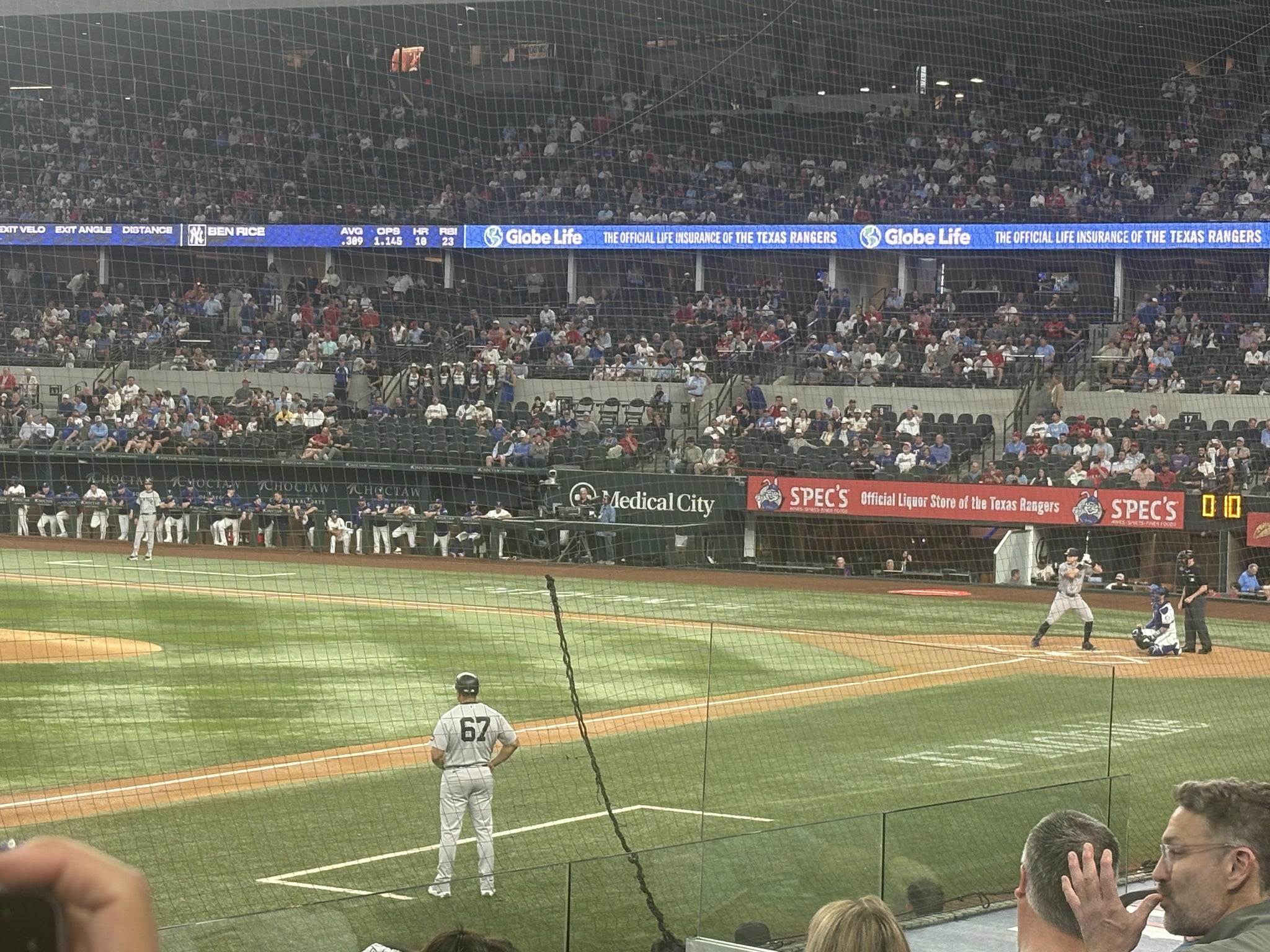 Real Fan View taken from Section 6 at Globe Life Field by Anonymous User