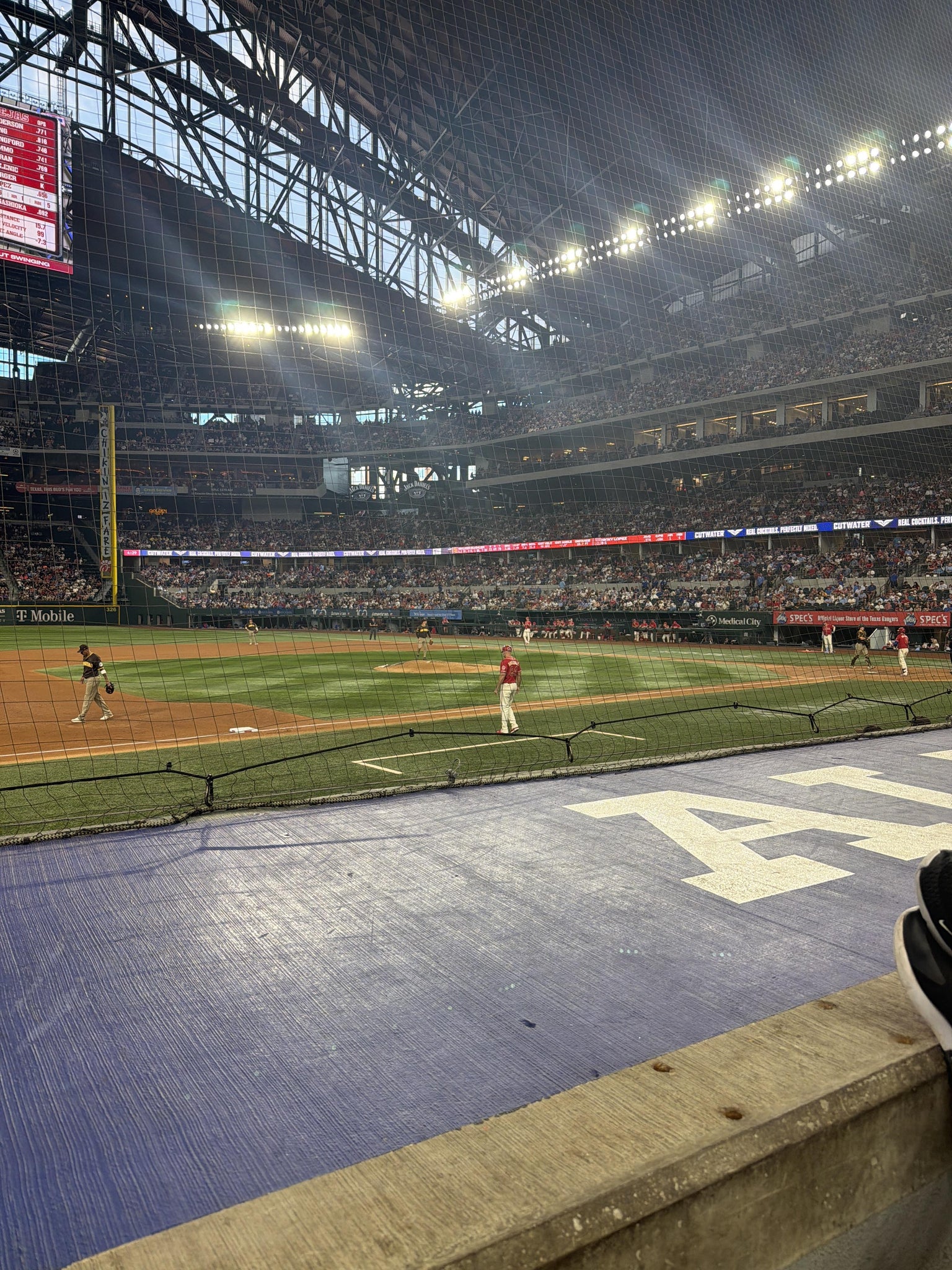 Real Fan View taken from Section 7 at Globe Life Field by Samantha H