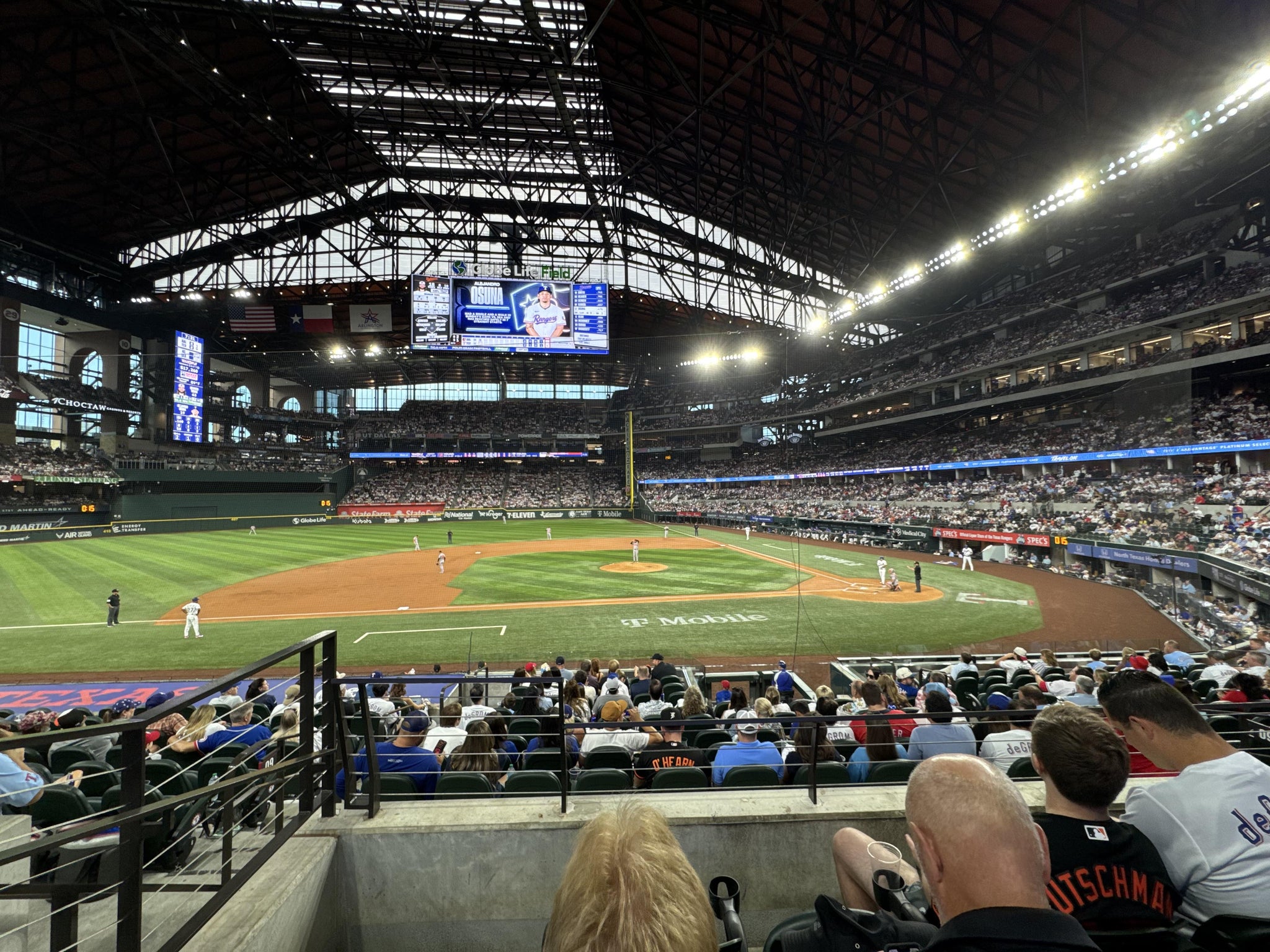 Real Fan View taken from Section 9 at Globe Life Field by Blake S
