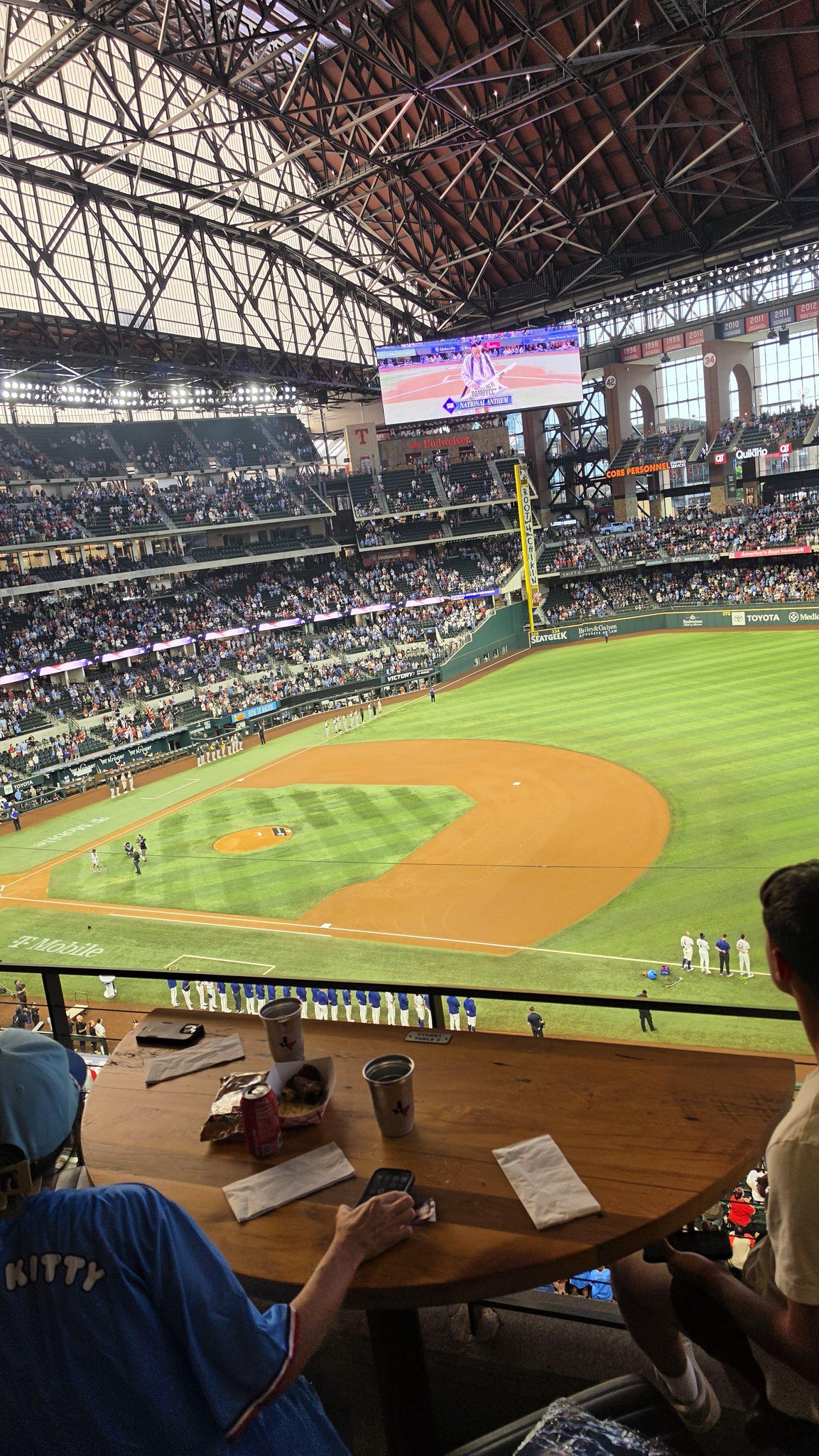 Real Fan View taken from Texas Terrace 1 at Globe Life Field by Javier C