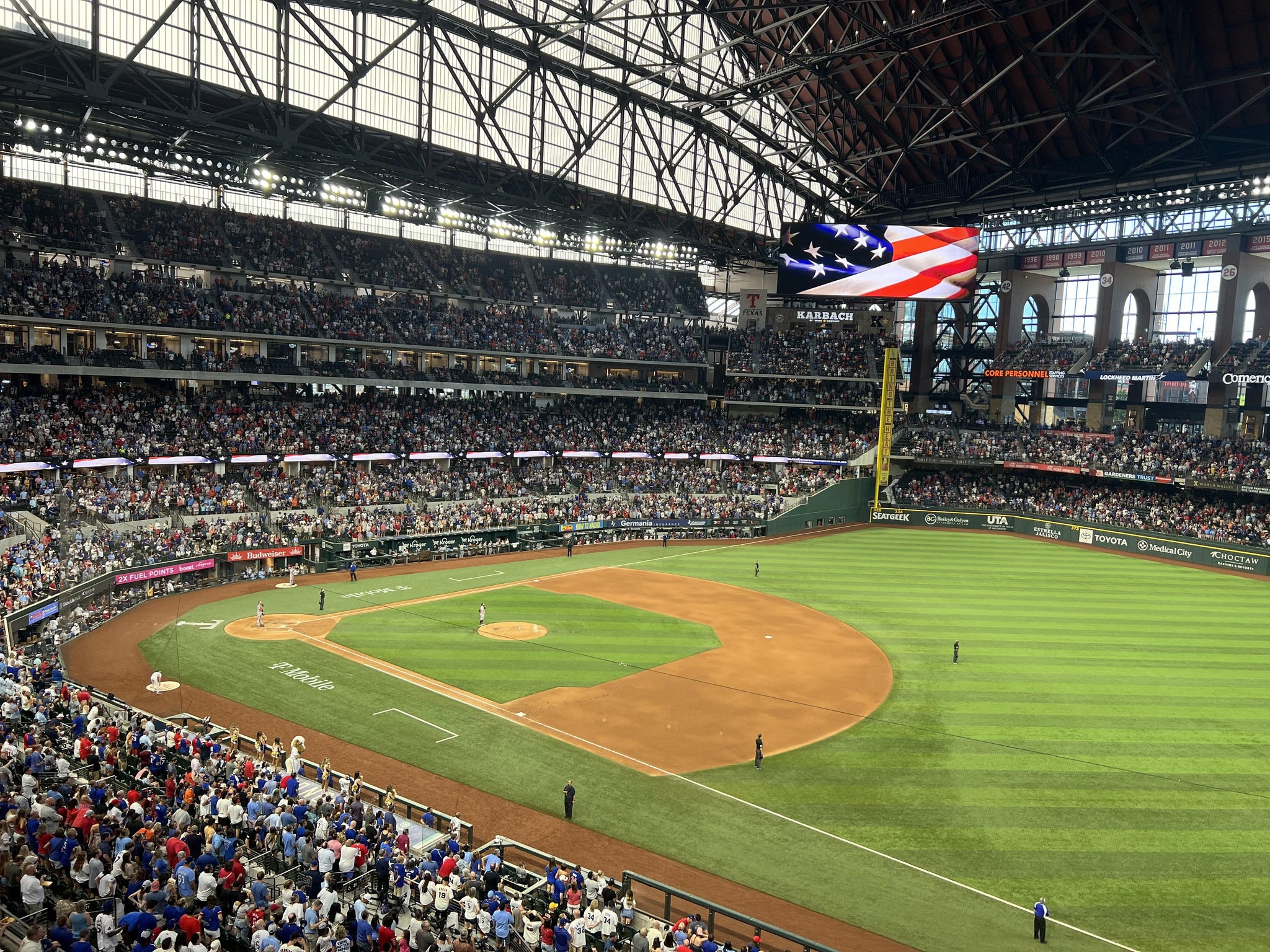 Real Fan View taken from Texas Terrace 2 at Globe Life Field by Dawne K