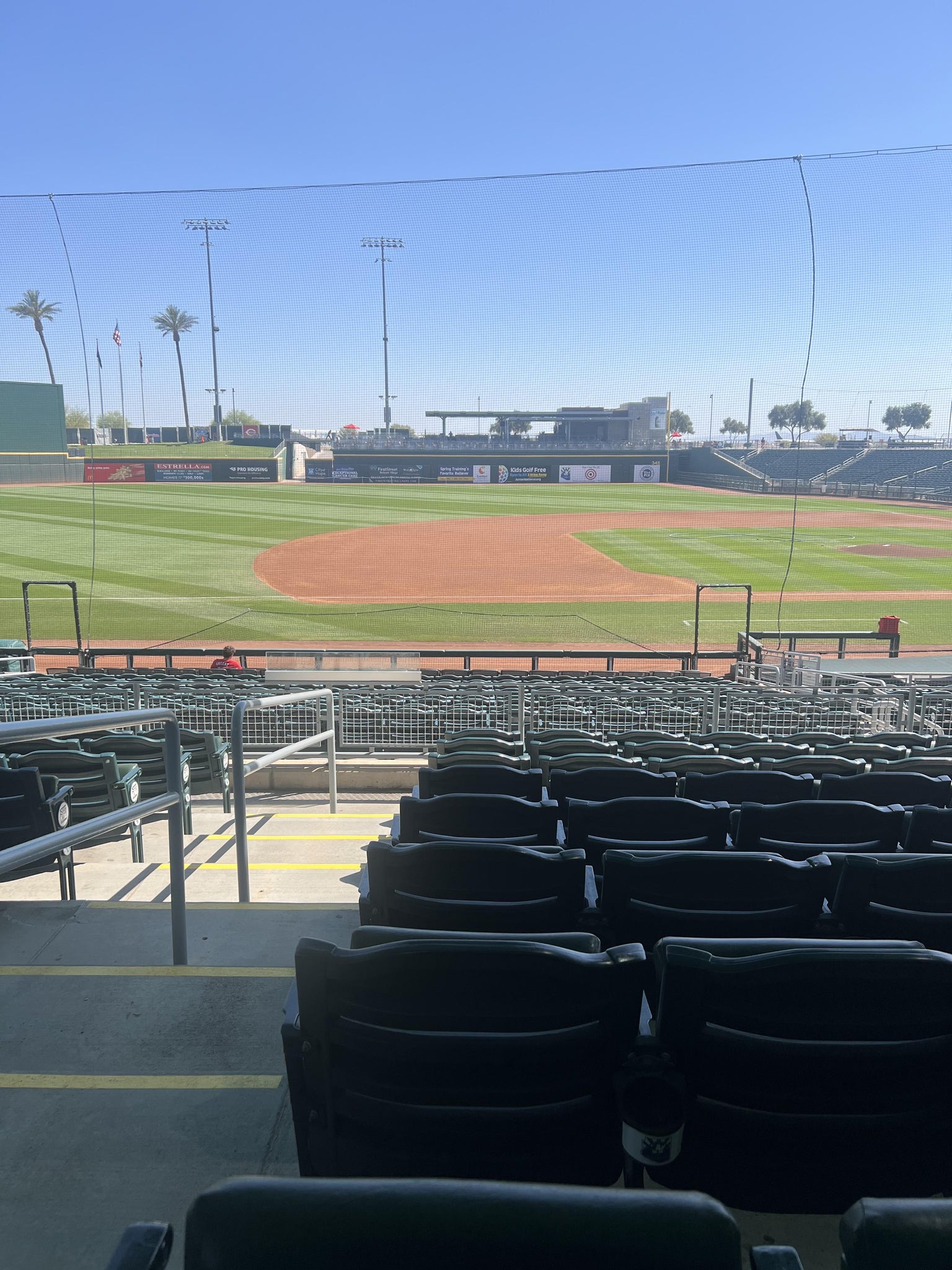 Real Fan View taken from Section 106 B at Goodyear Ballpark by Keller H