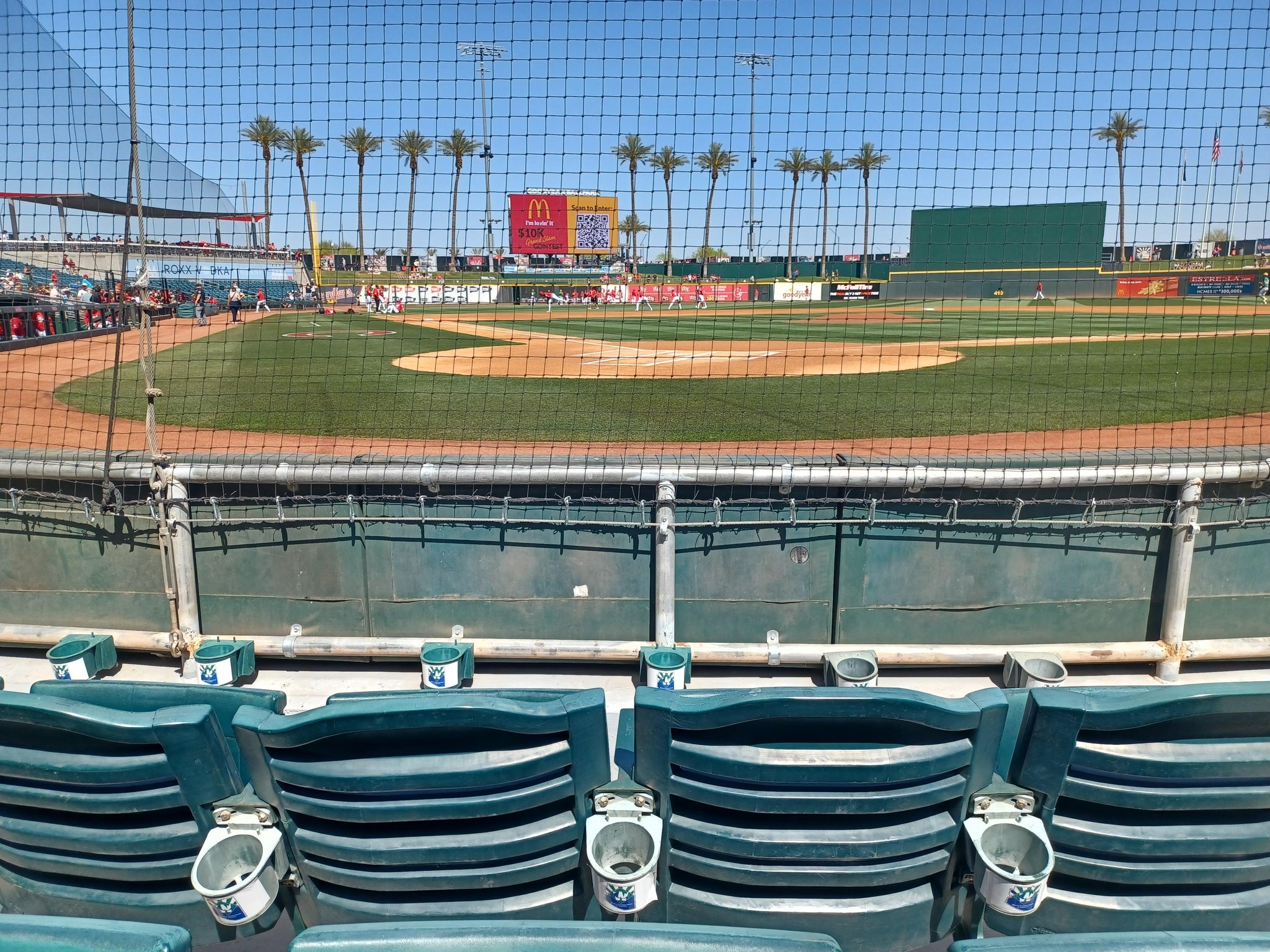 Real Fan View taken from Section 113 at Goodyear Ballpark by Nancy A