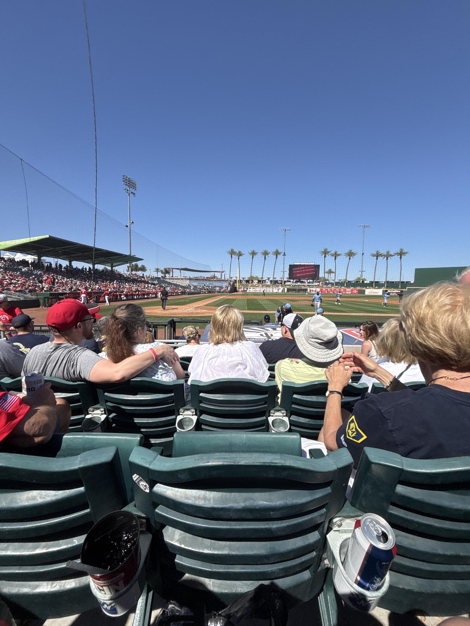 Real Fan View taken from Section 115 at Goodyear Ballpark by Anonymous User