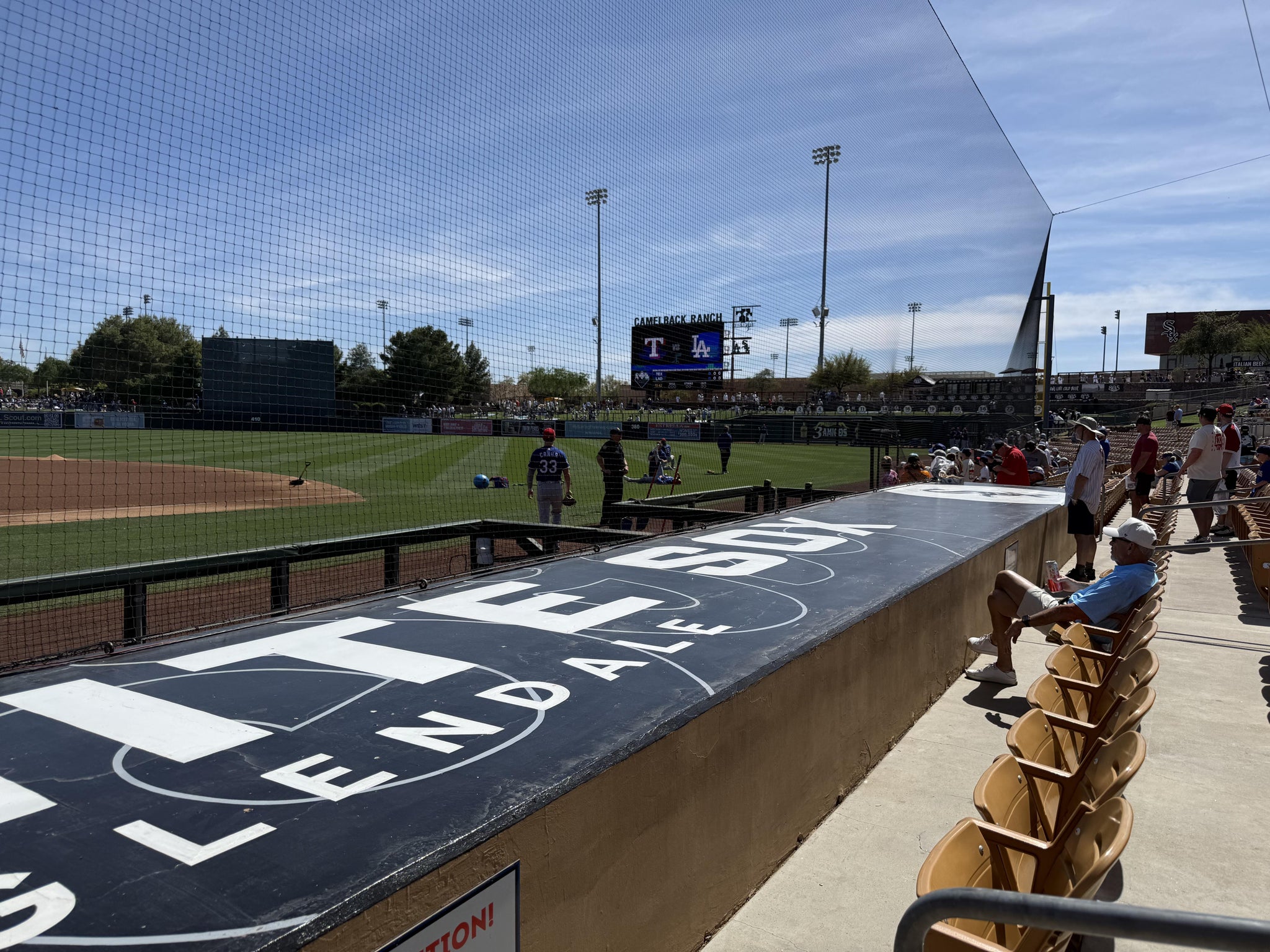 Real Fan View taken from Section 117 at Goodyear Ballpark by Krystal S