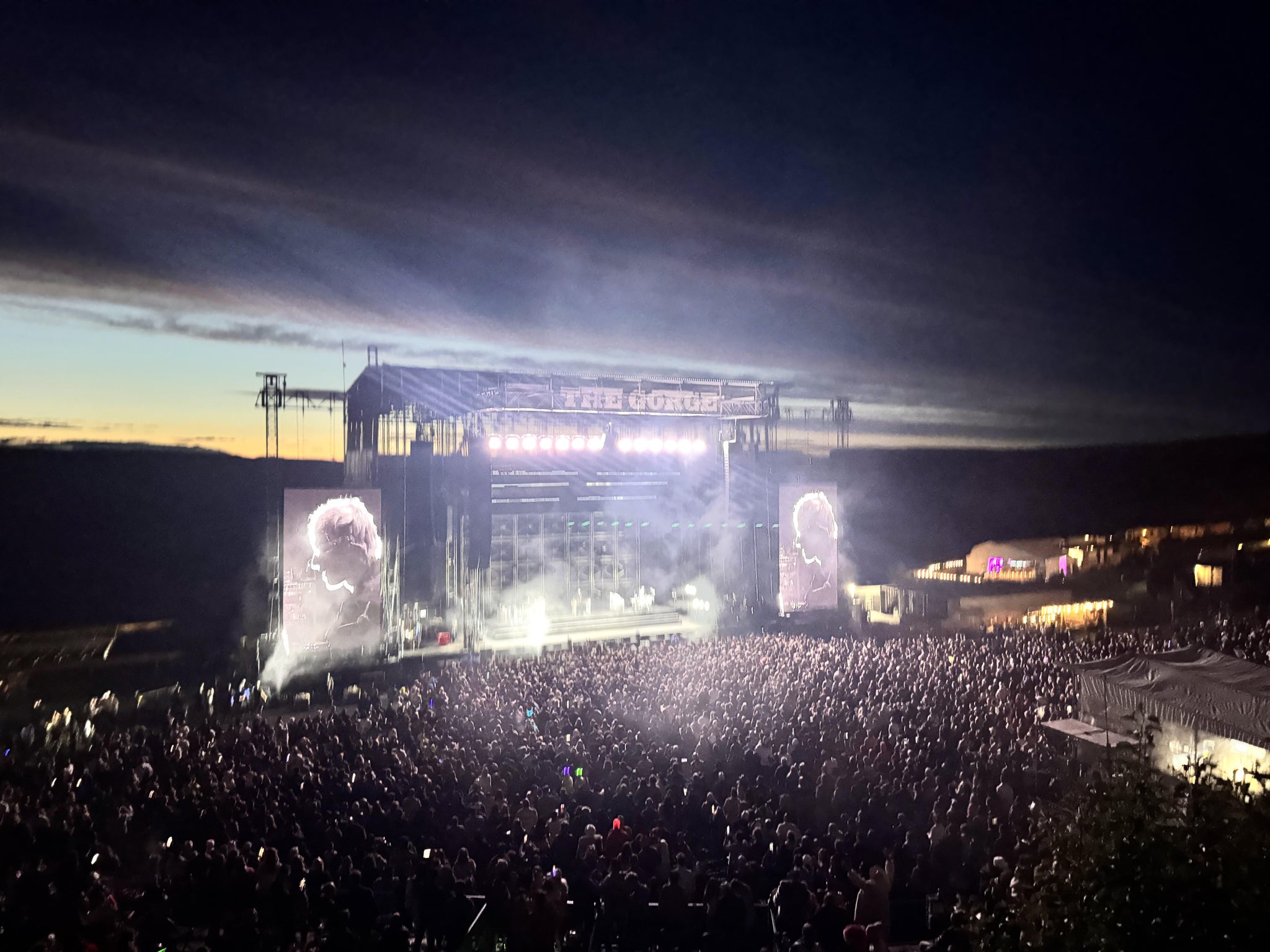 Real Fan View taken from GA Lawn at Gorge Amphitheatre by Astrid P