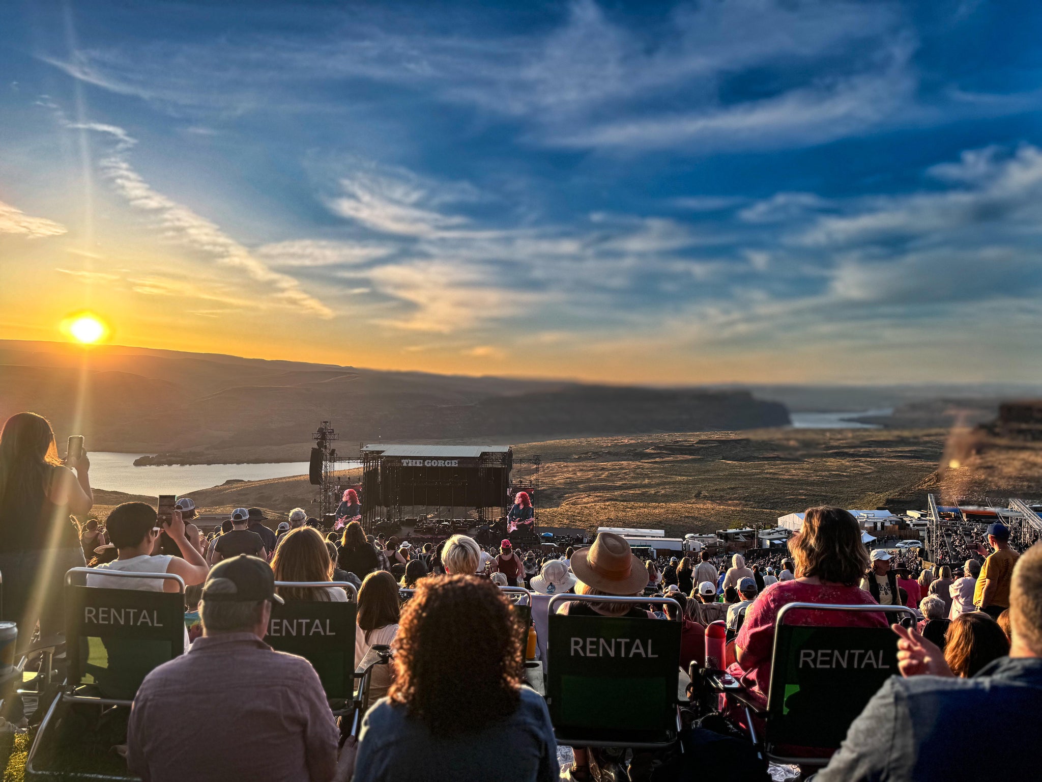 Real Fan View taken from GA Lawn at Gorge Amphitheatre by Greg A