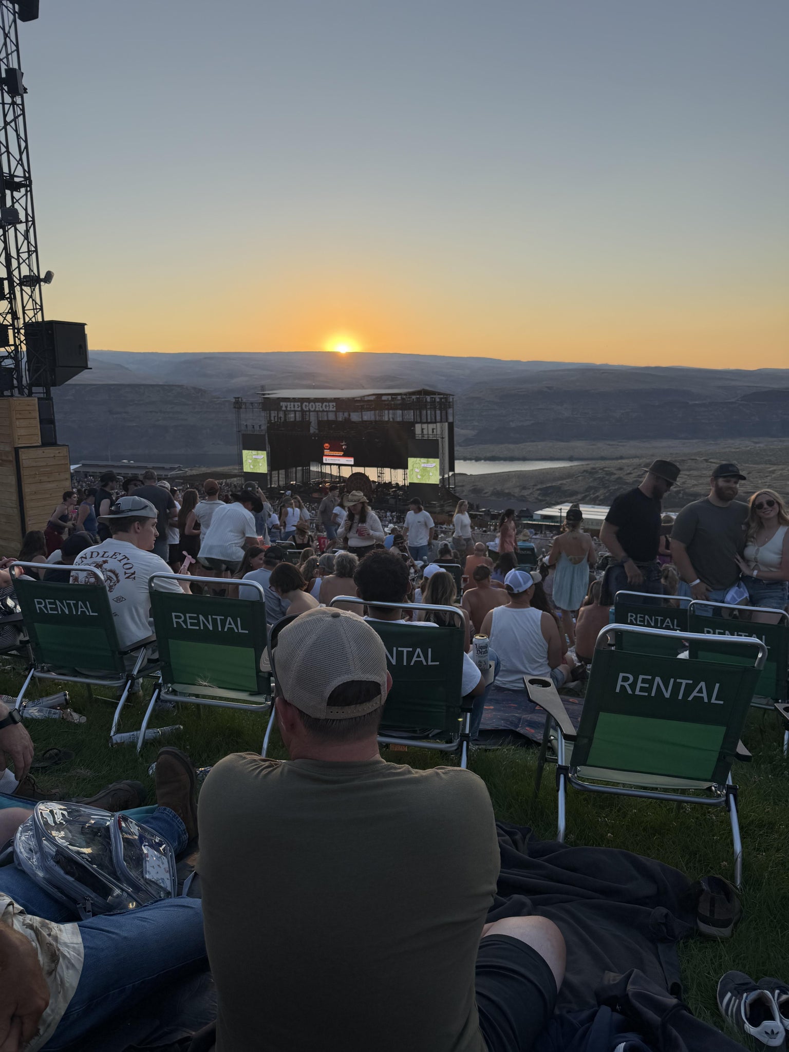 Real Fan View taken from GA Lawn at Gorge Amphitheatre by Arthur M