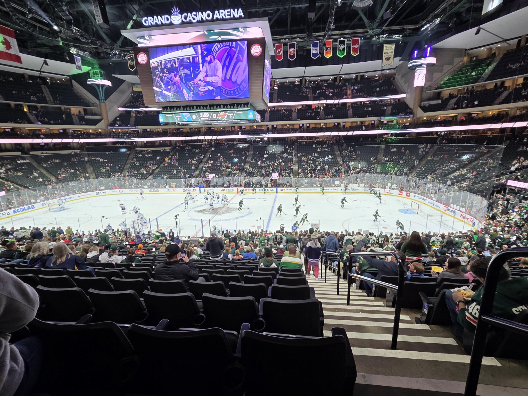Real Fan View taken from Section 103 at Grand Casino Arena by Wendy W