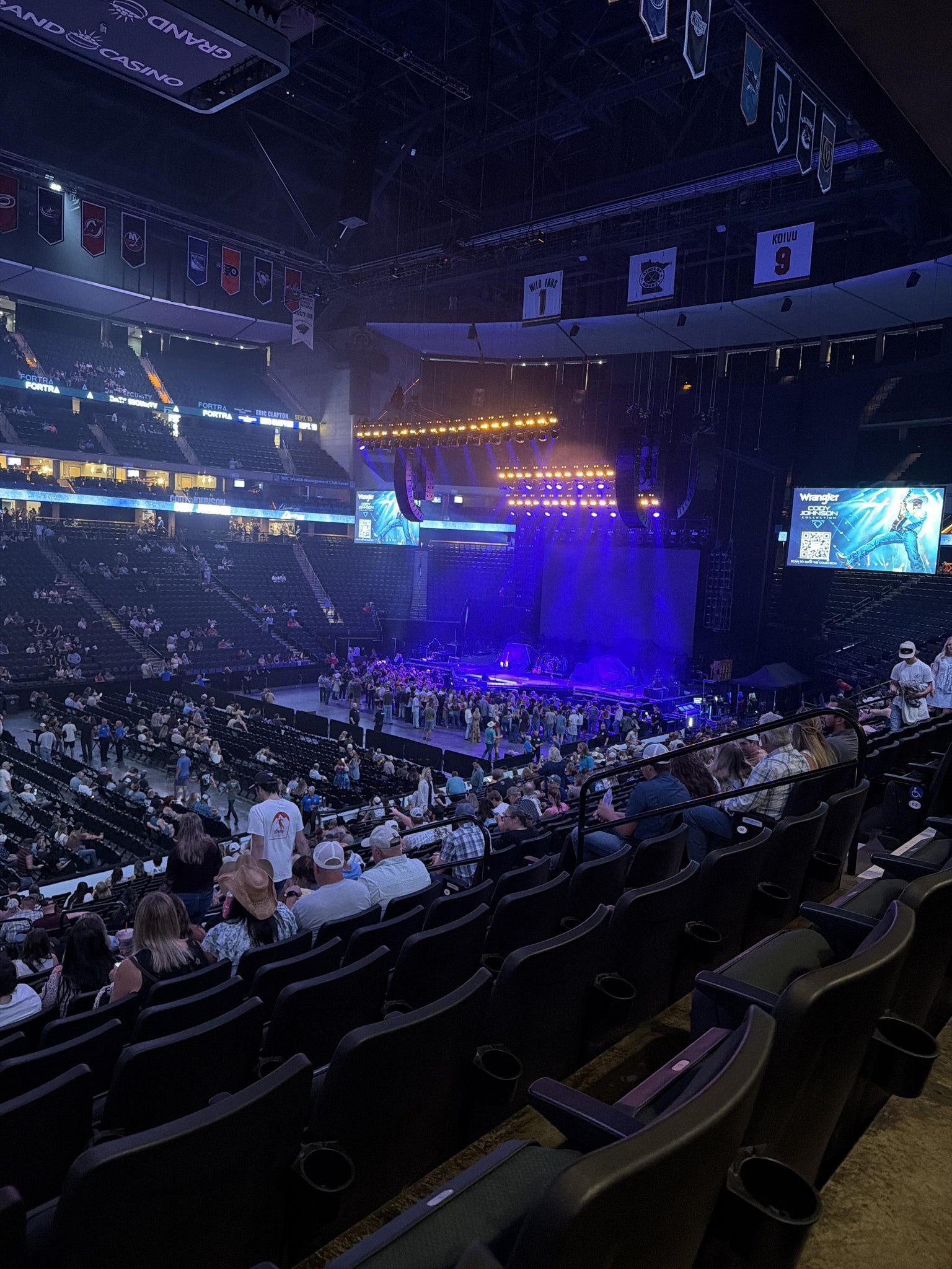 Real Fan View taken from Section 105 at Grand Casino Arena by Brian B