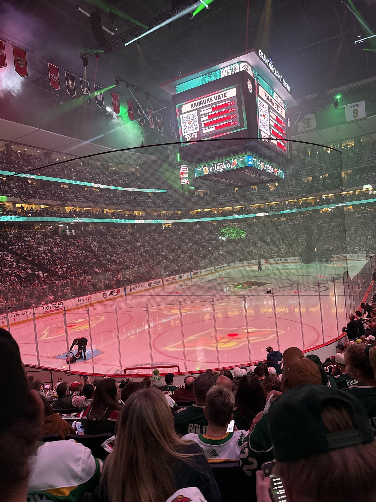 Real Fan View taken from Section 108 at Grand Casino Arena by Rosann R