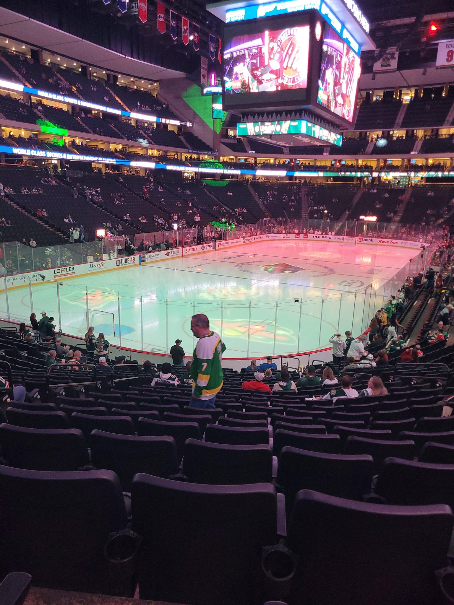 Real Fan View taken from Section 108 at Grand Casino Arena by Gene N