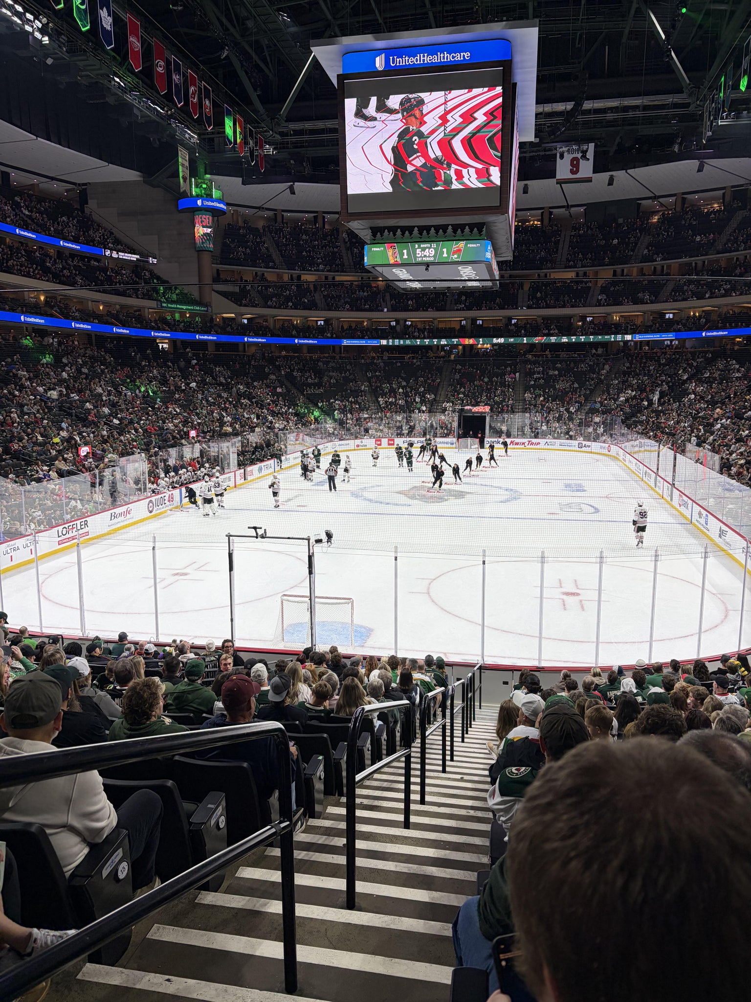Real Fan View taken from Section 109 at Grand Casino Arena by Eric L