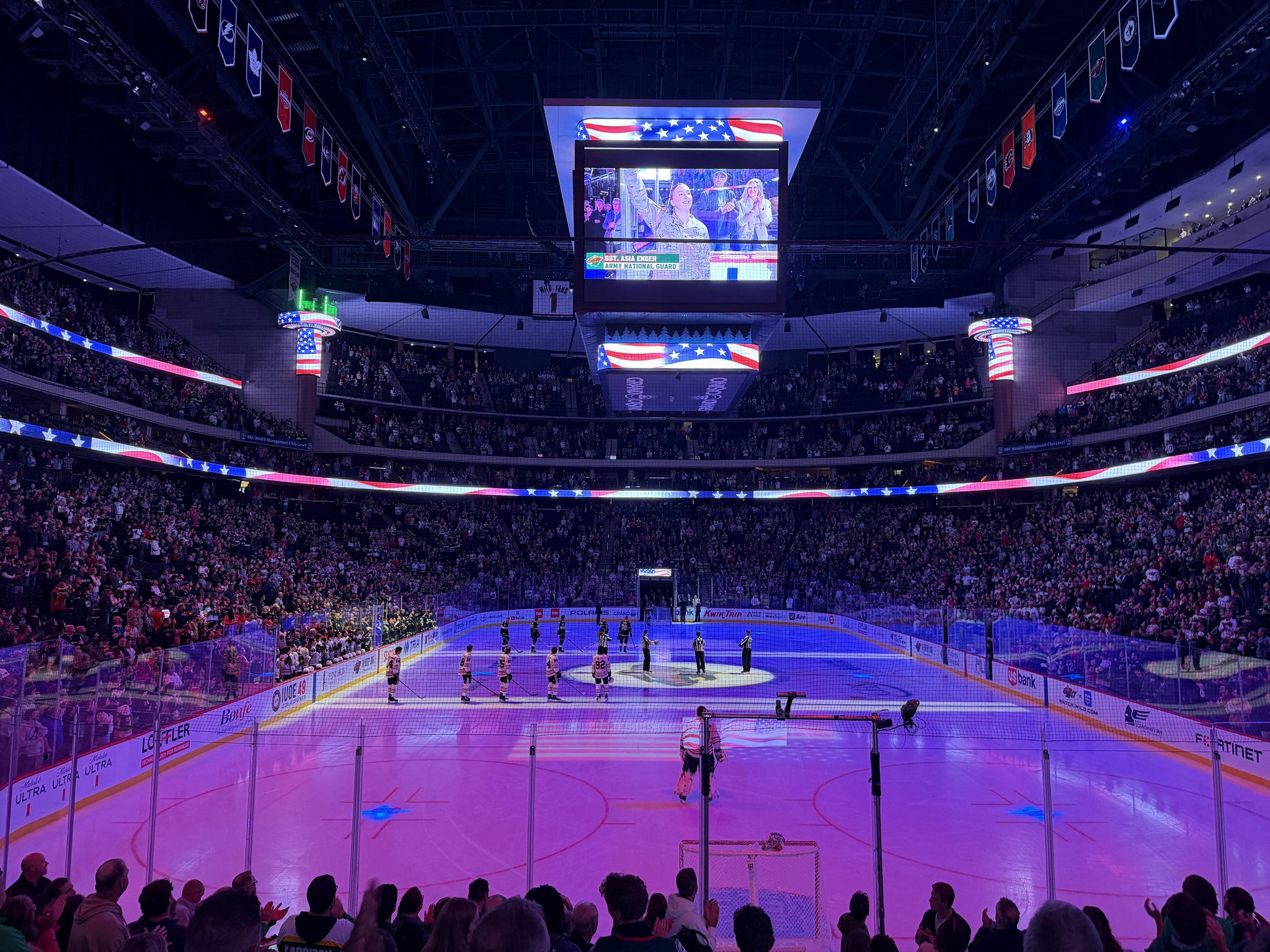 Real Fan View taken from Section 110 at Grand Casino Arena by Laura C
