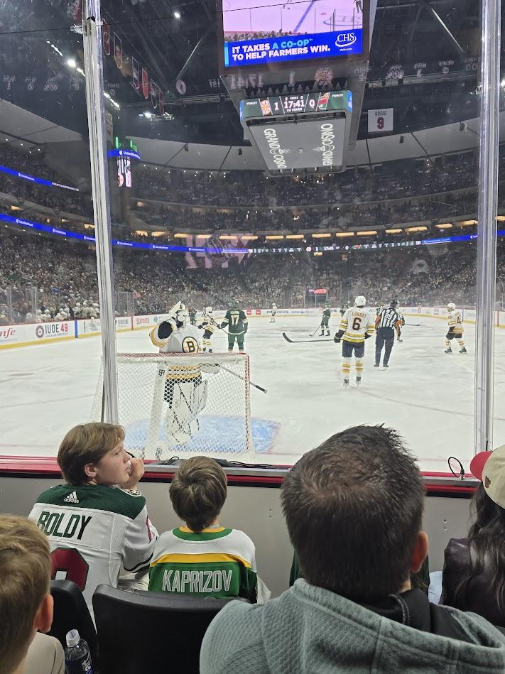 Real Fan View taken from Section 110 at Grand Casino Arena by Gina L