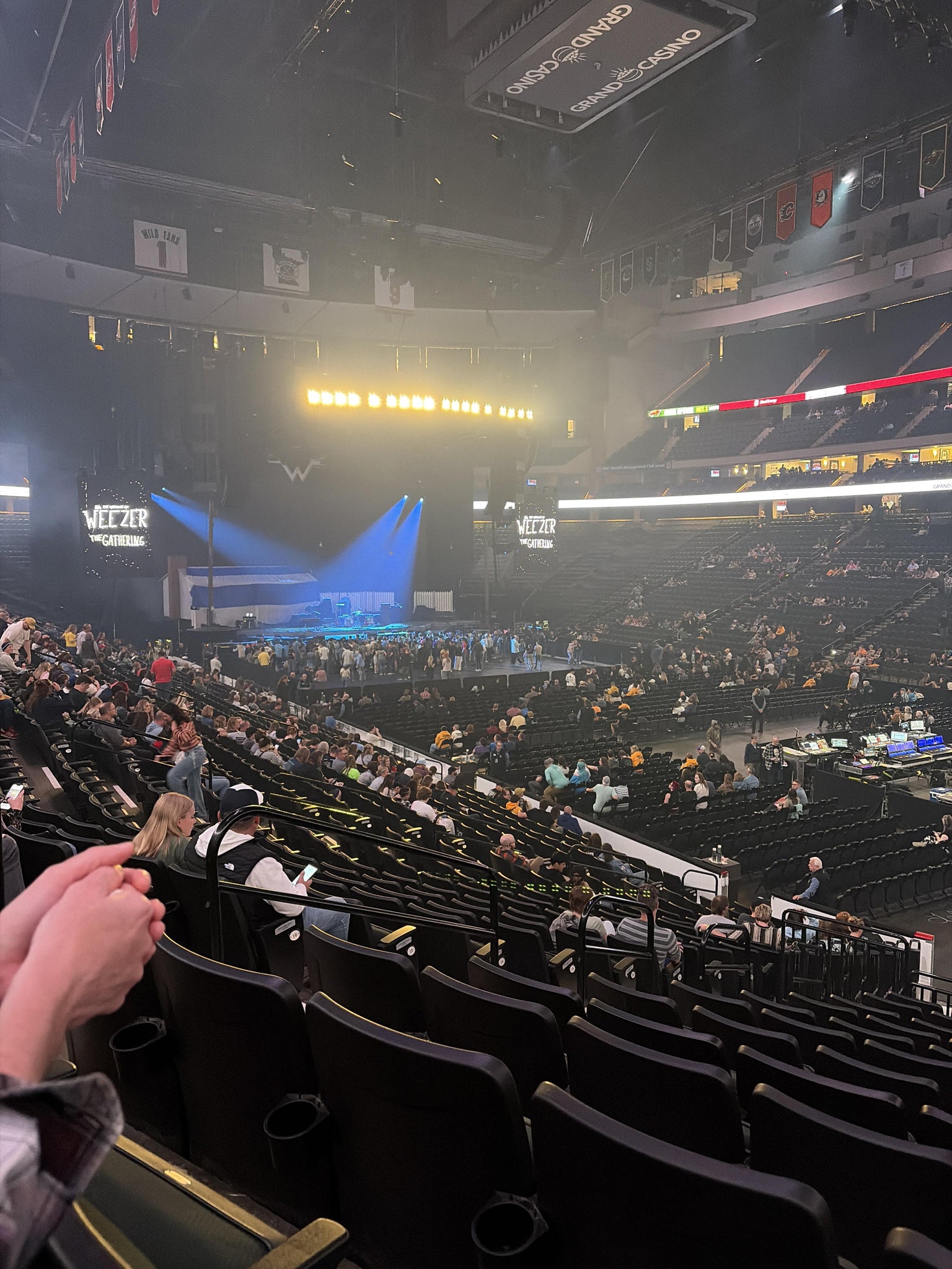 Real Fan View taken from Section 113 at Grand Casino Arena by Richard K