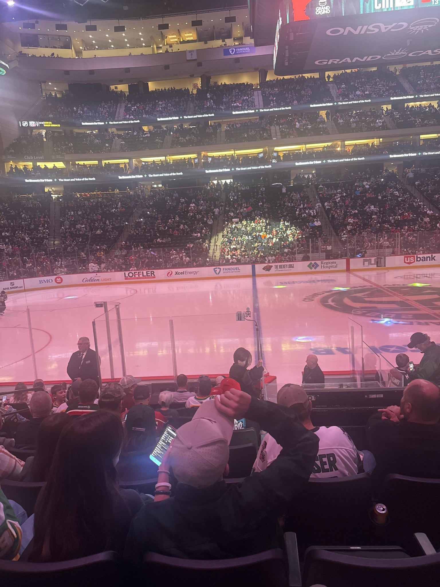 Real Fan View taken from Section 117 at Grand Casino Arena by Kiley T