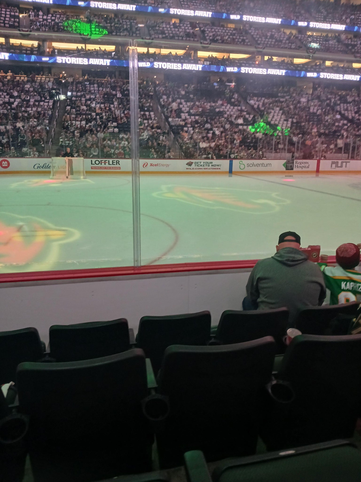 Real Fan View taken from Section 118 at Grand Casino Arena by John K