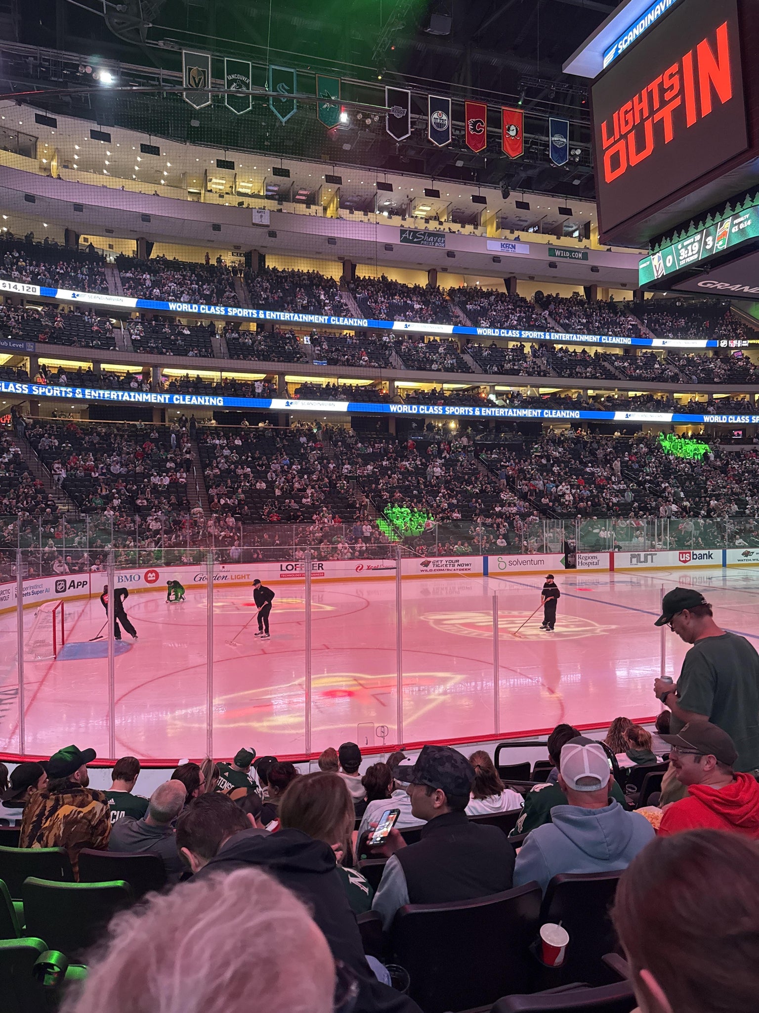 Real Fan View taken from Section 119 at Grand Casino Arena by Joe K