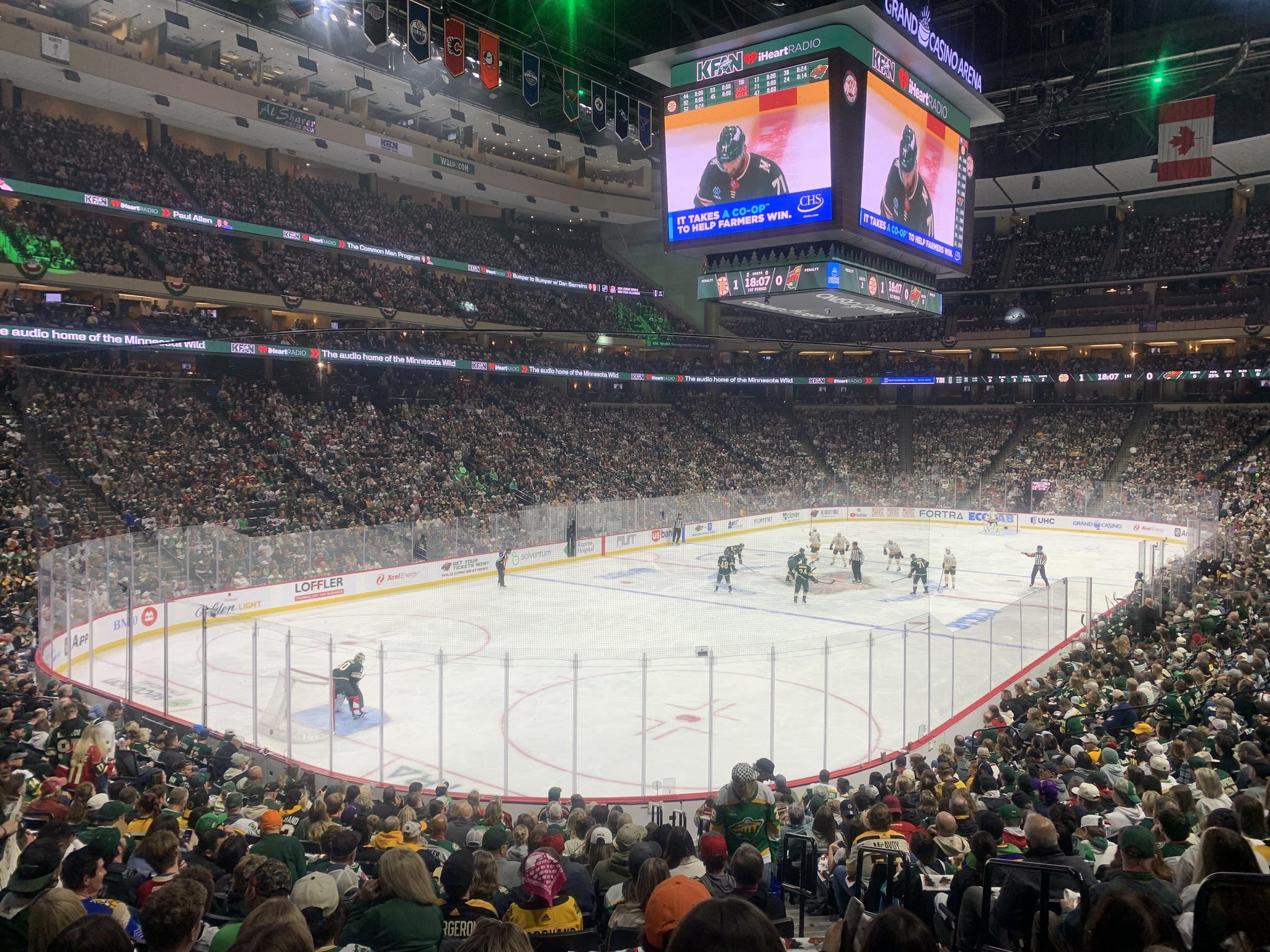 Real Fan View taken from Section 121 at Grand Casino Arena by John W