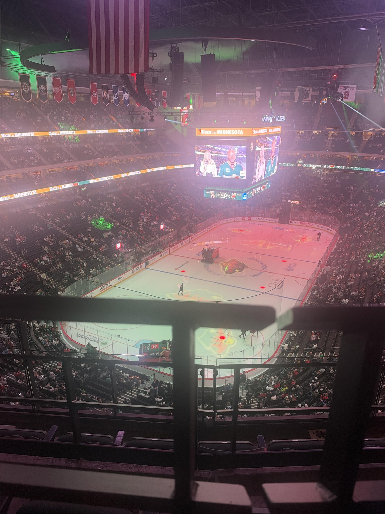 Real Fan View taken from Section 209 at Grand Casino Arena by Evelyn T