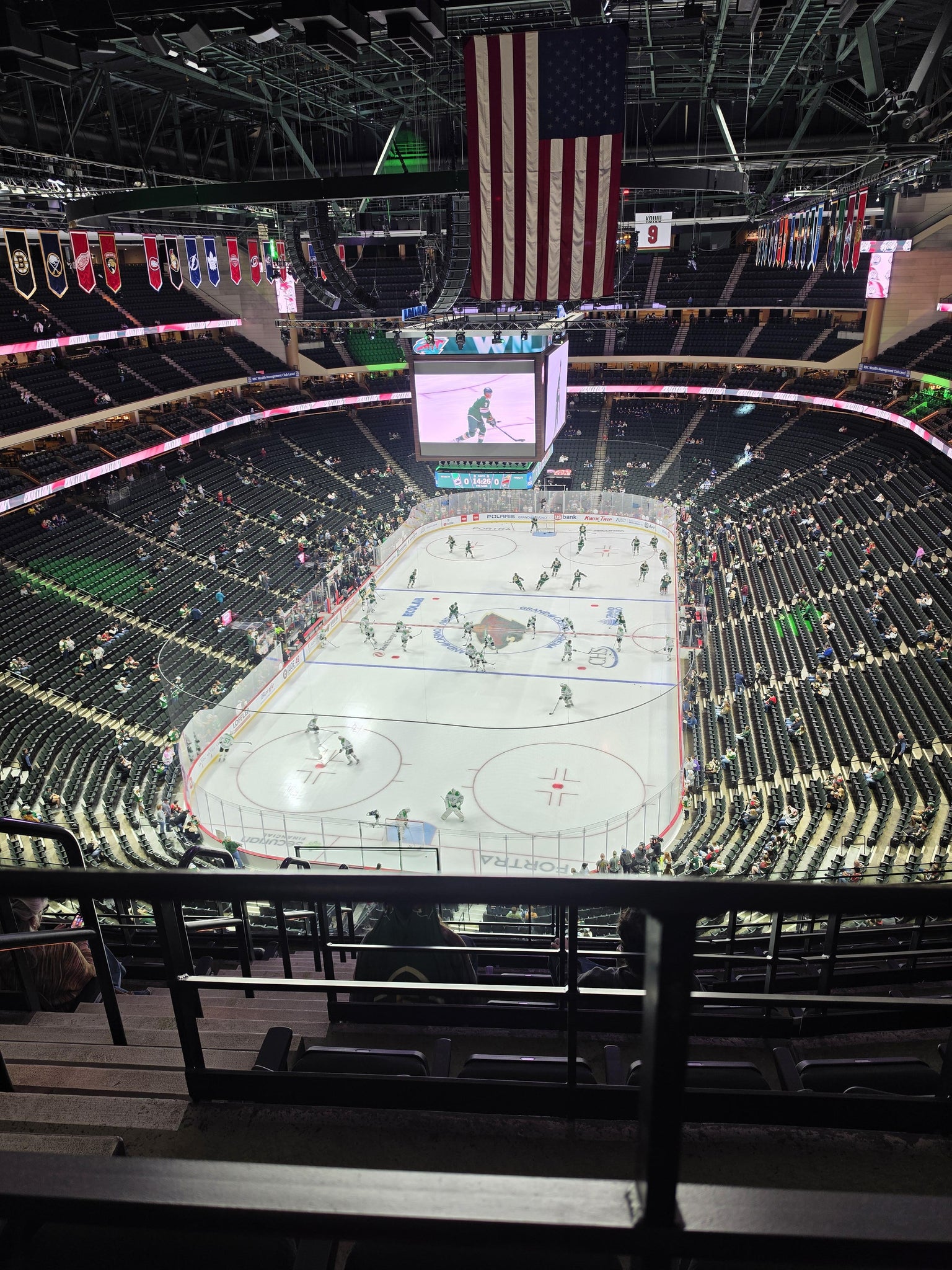 Vue réelle des fans prise de la Section 210 au site Grand Casino Arena par Heather T