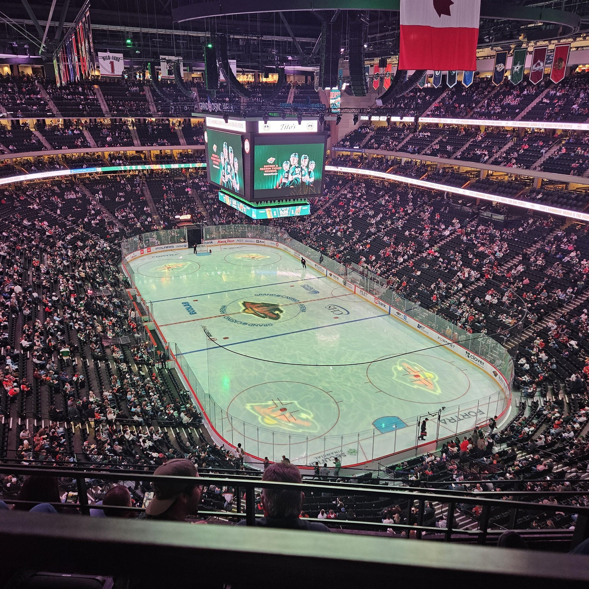 Real Fan View taken from Section 214 at Grand Casino Arena by Nina L