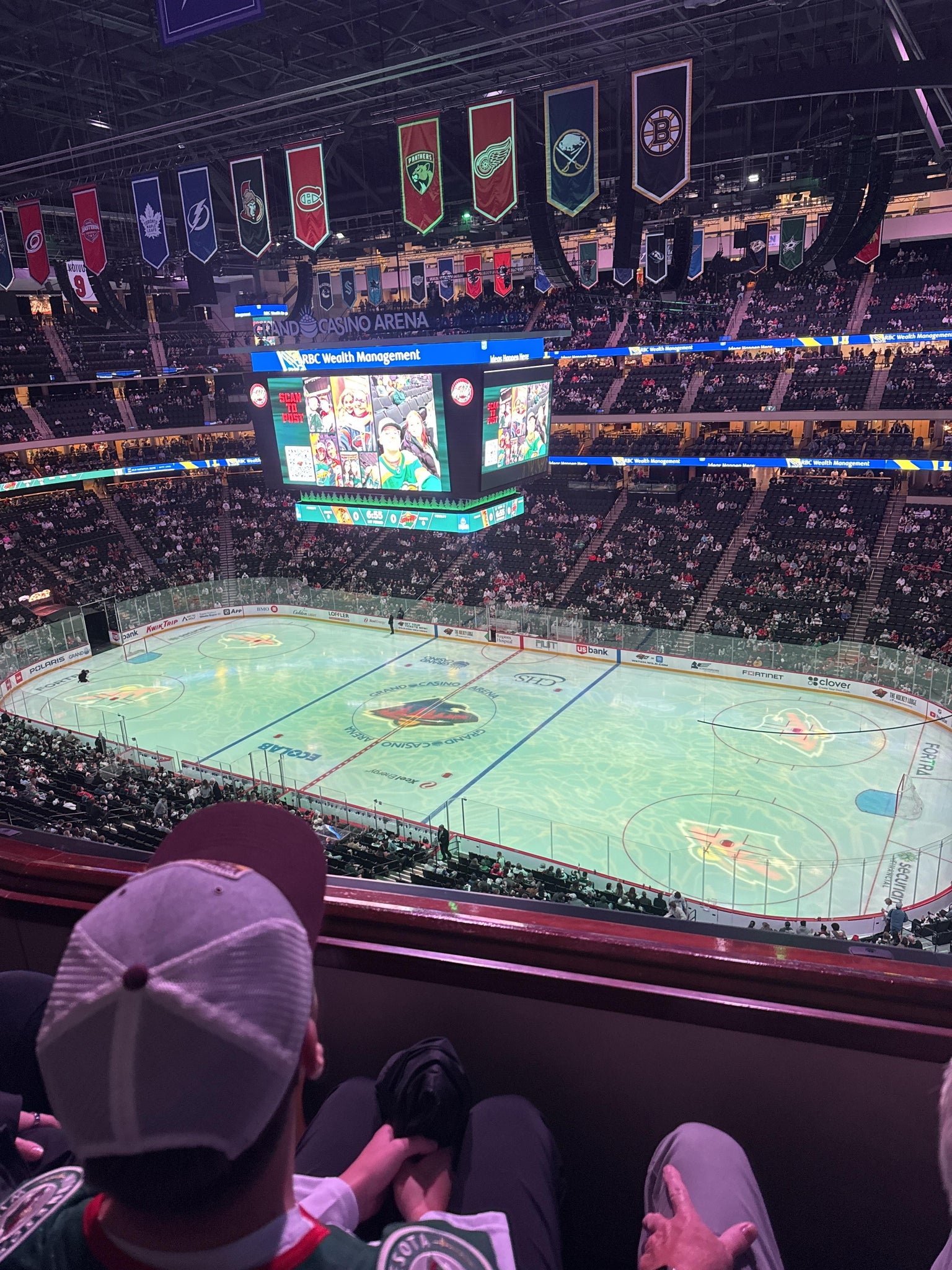 Real Fan View taken from Section 216 at Grand Casino Arena by Heather B