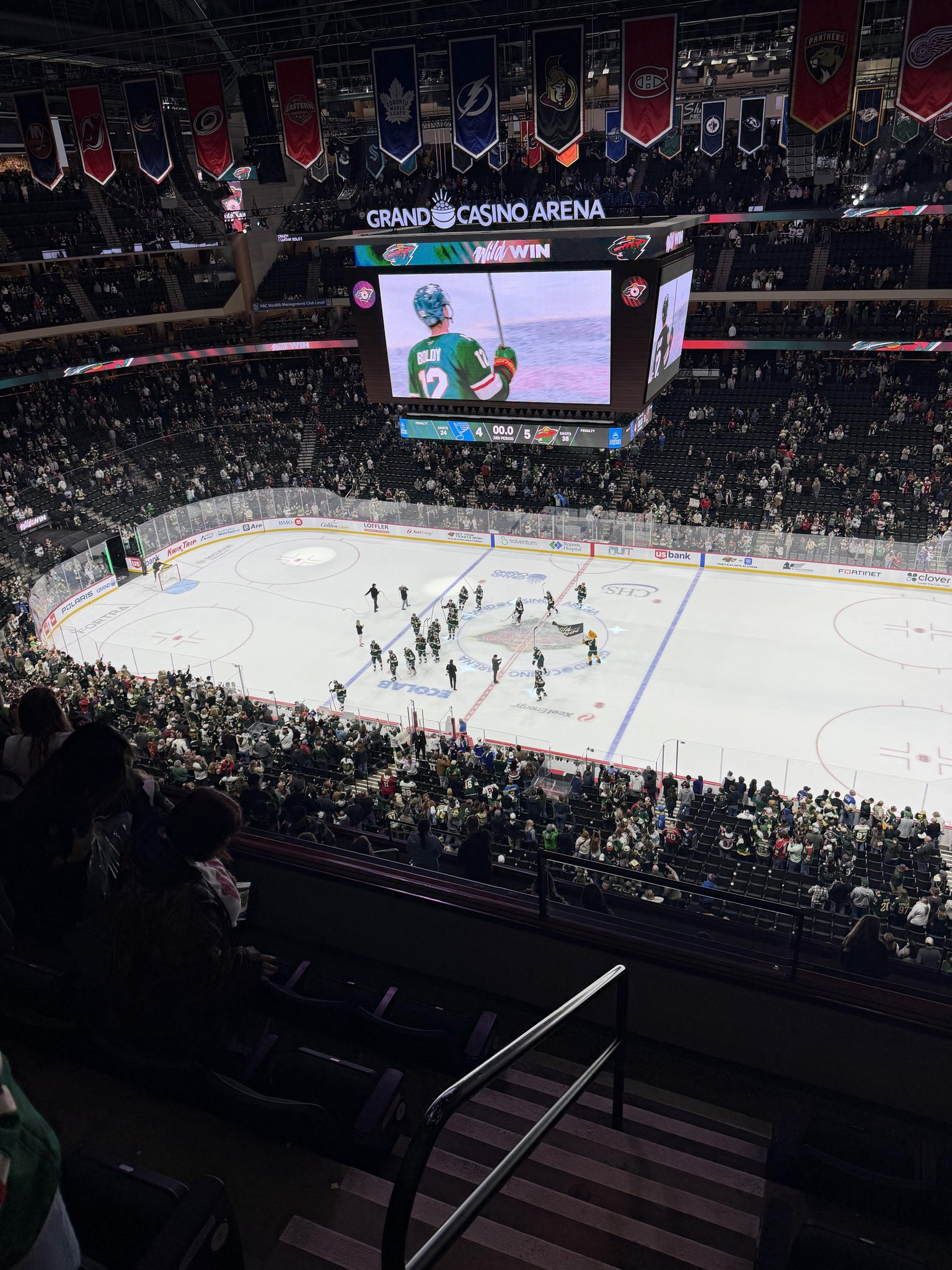 Real Fan View taken from Section 217 at Grand Casino Arena by Gerald O