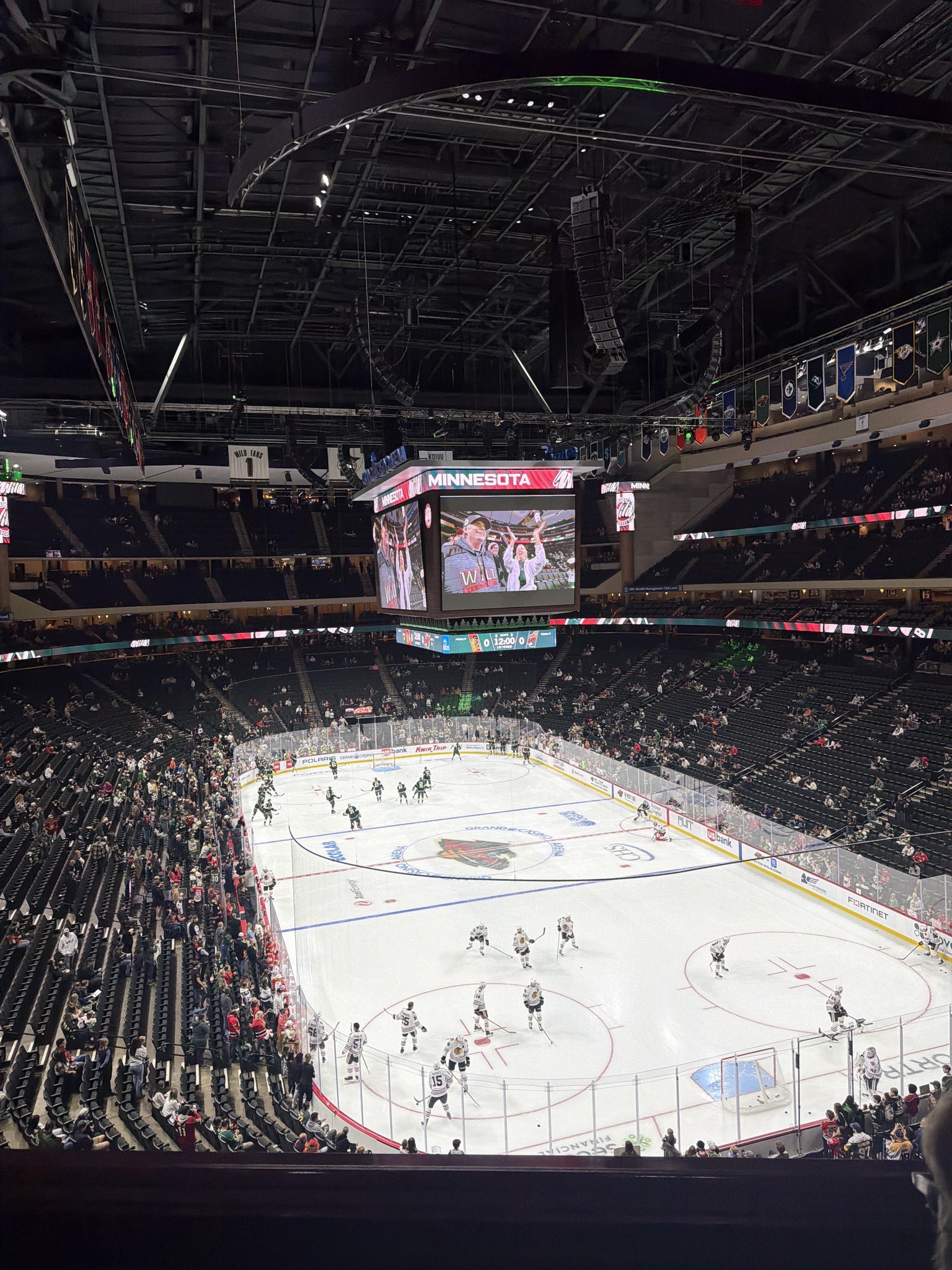 Real Fan View taken from Club 18 at Grand Casino Arena by Brianna H