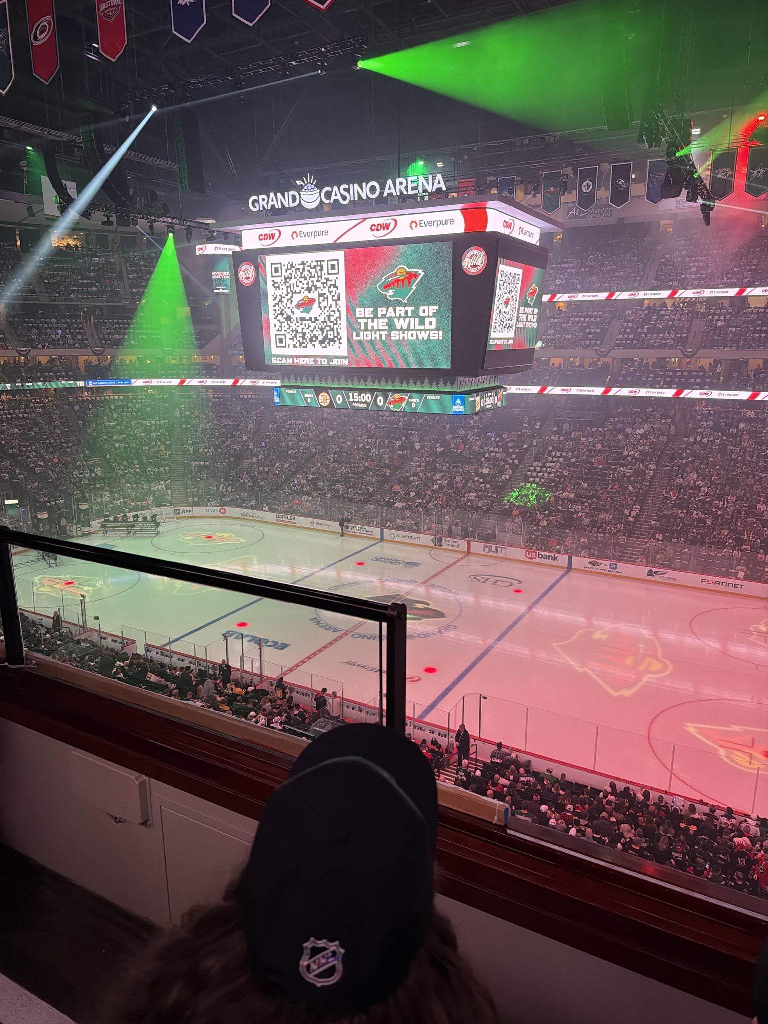 Real Fan View taken from Club 23 at Grand Casino Arena by Adam M