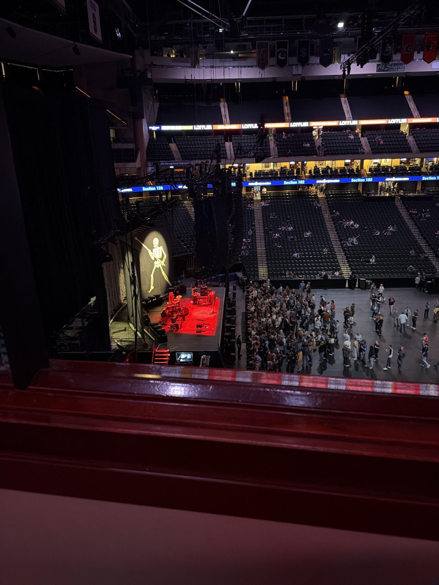 Real Fan View taken from Club 29 at Grand Casino Arena by Erin R