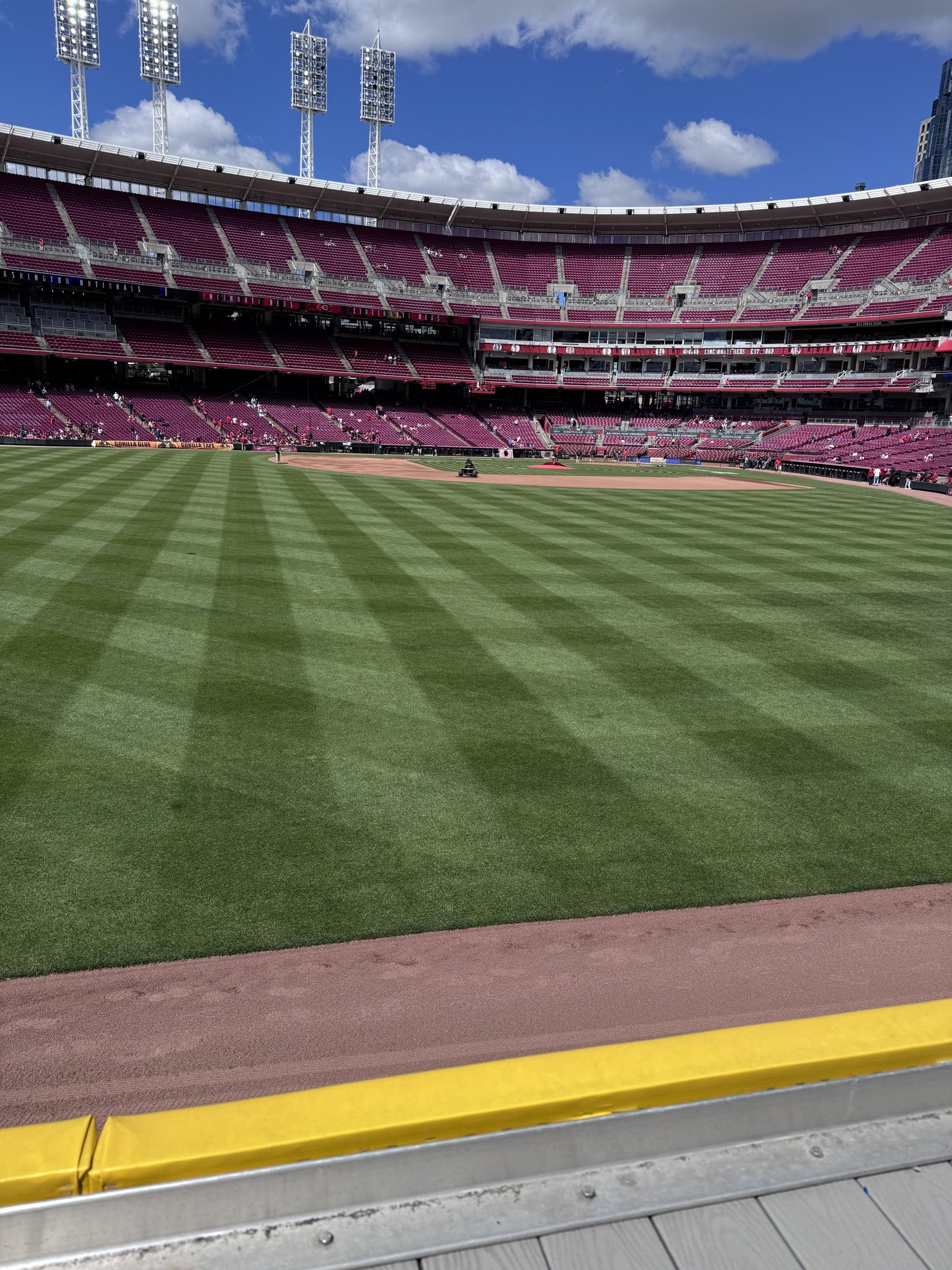 Real Fan View taken from Section 102 at Great American Ball Park by Aaron D