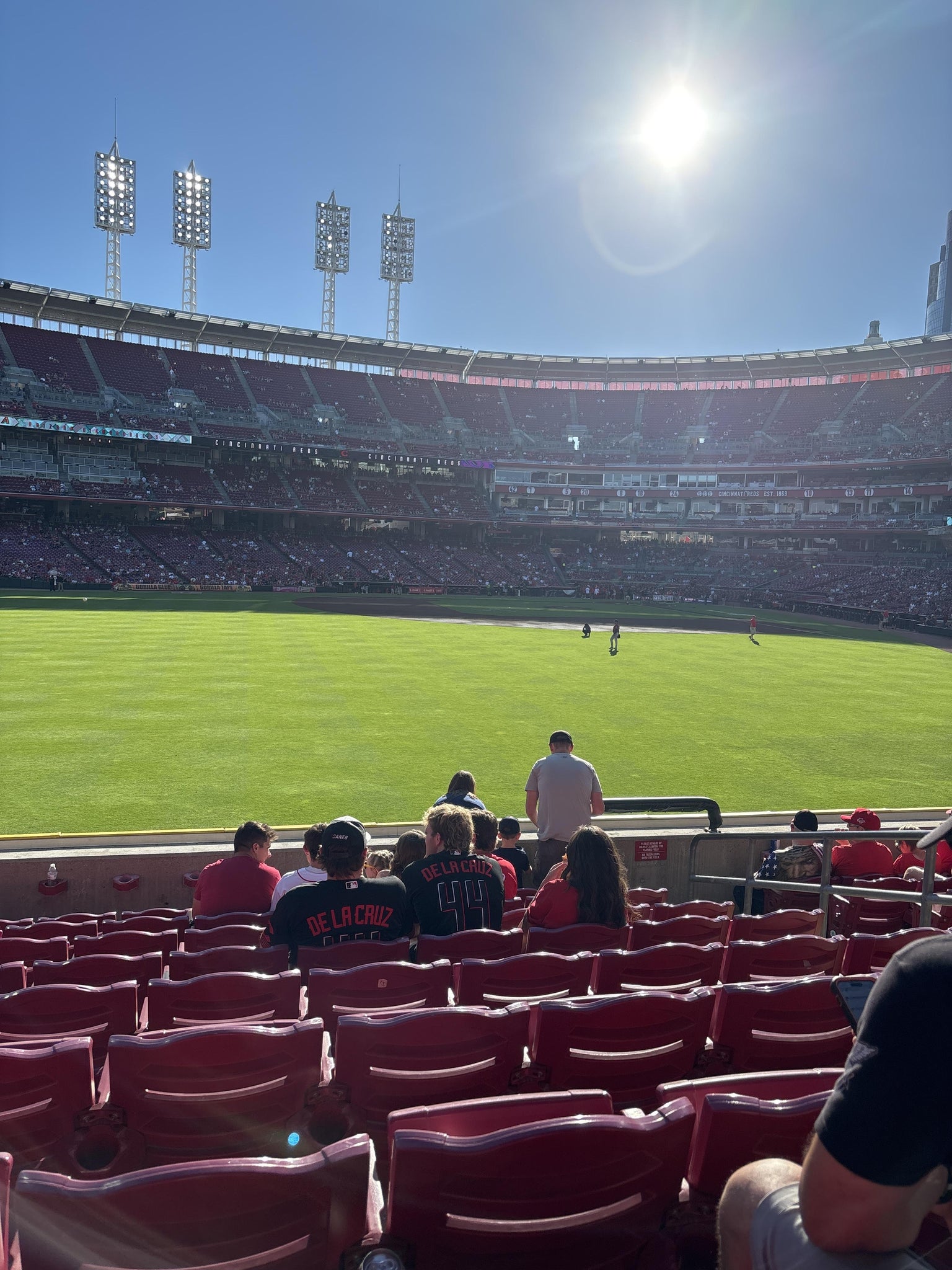 Real Fan View taken from Section 102 at Great American Ball Park by Will T