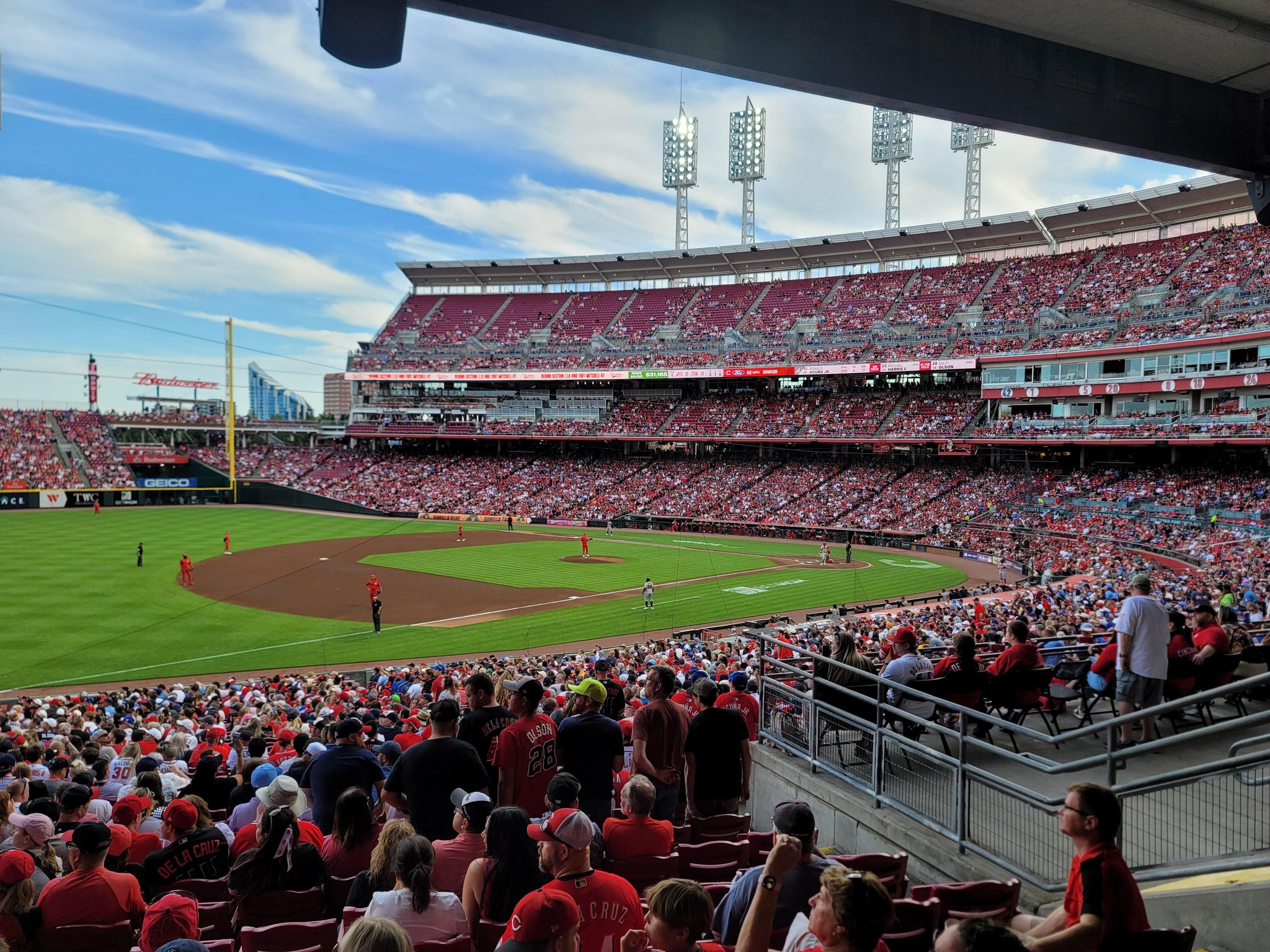 Real Fan View taken from Section 112 WC at Great American Ball Park by Tim R