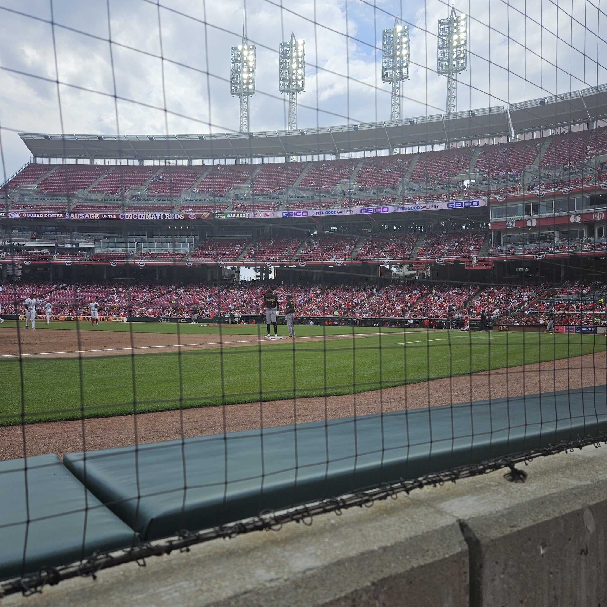 Real Fan View taken from Section 113 at Great American Ball Park by Shaun A