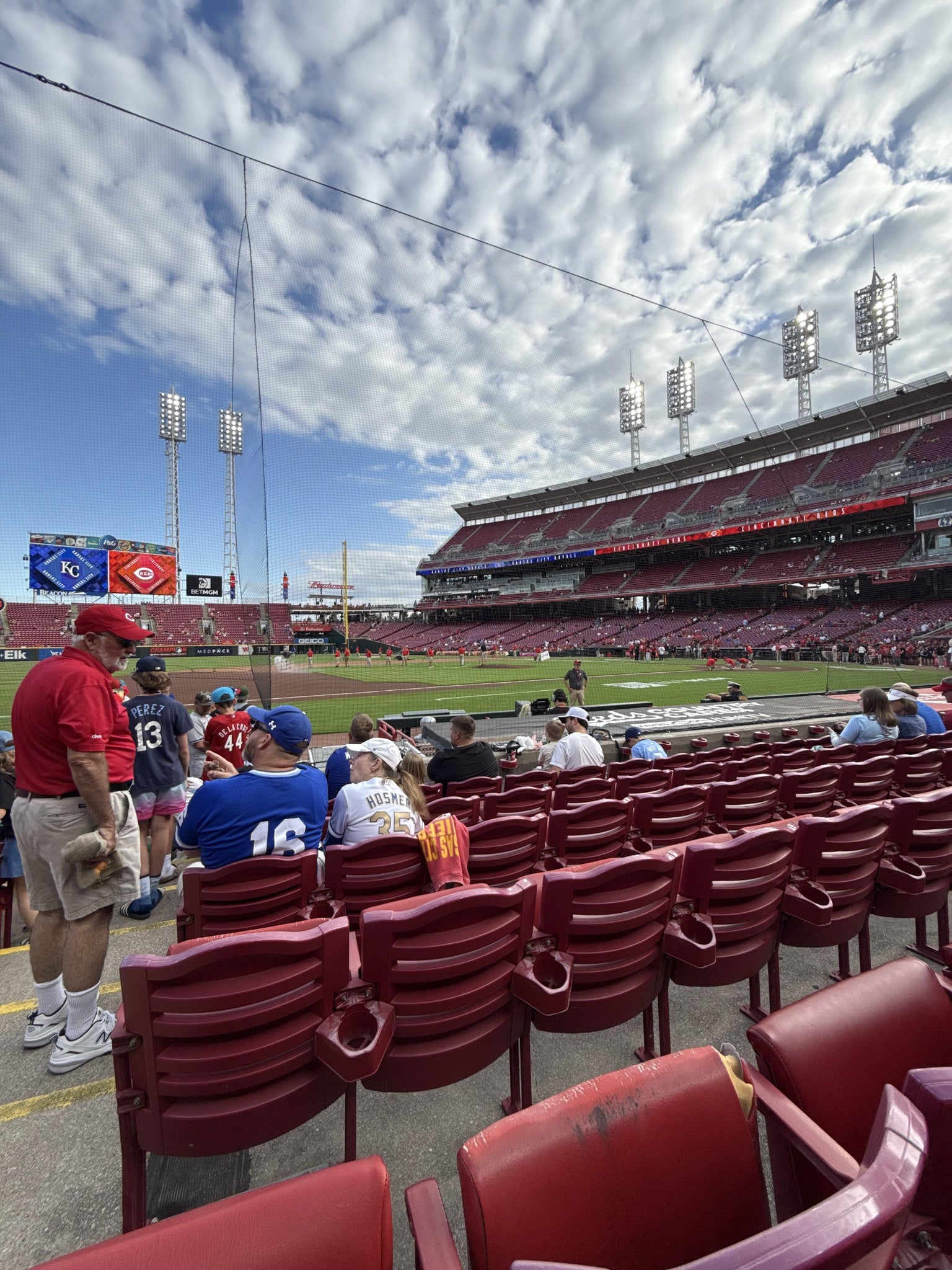 Real Fan View taken from Section 115 at Great American Ball Park by S O
