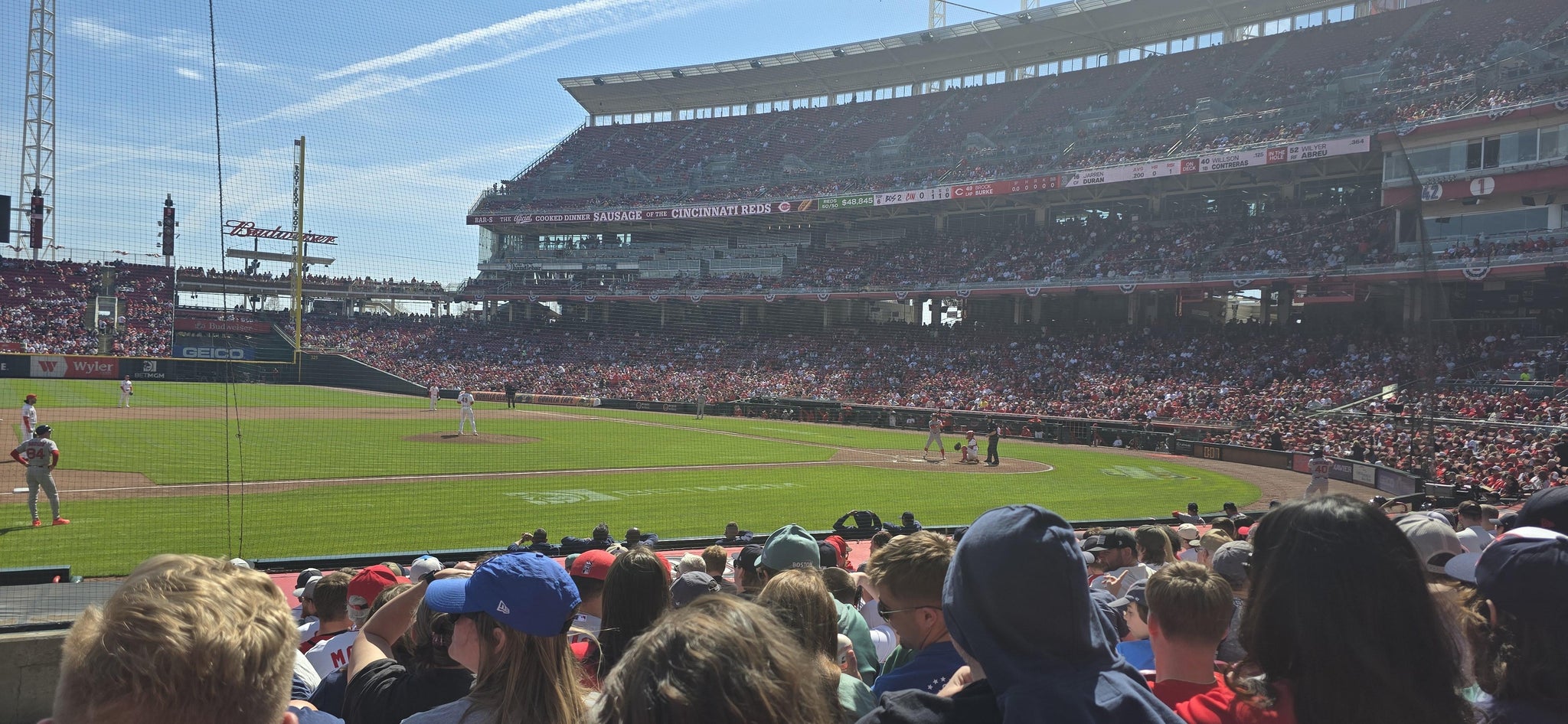 Real Fan View taken from Section 116 at Great American Ball Park by Stephanie S