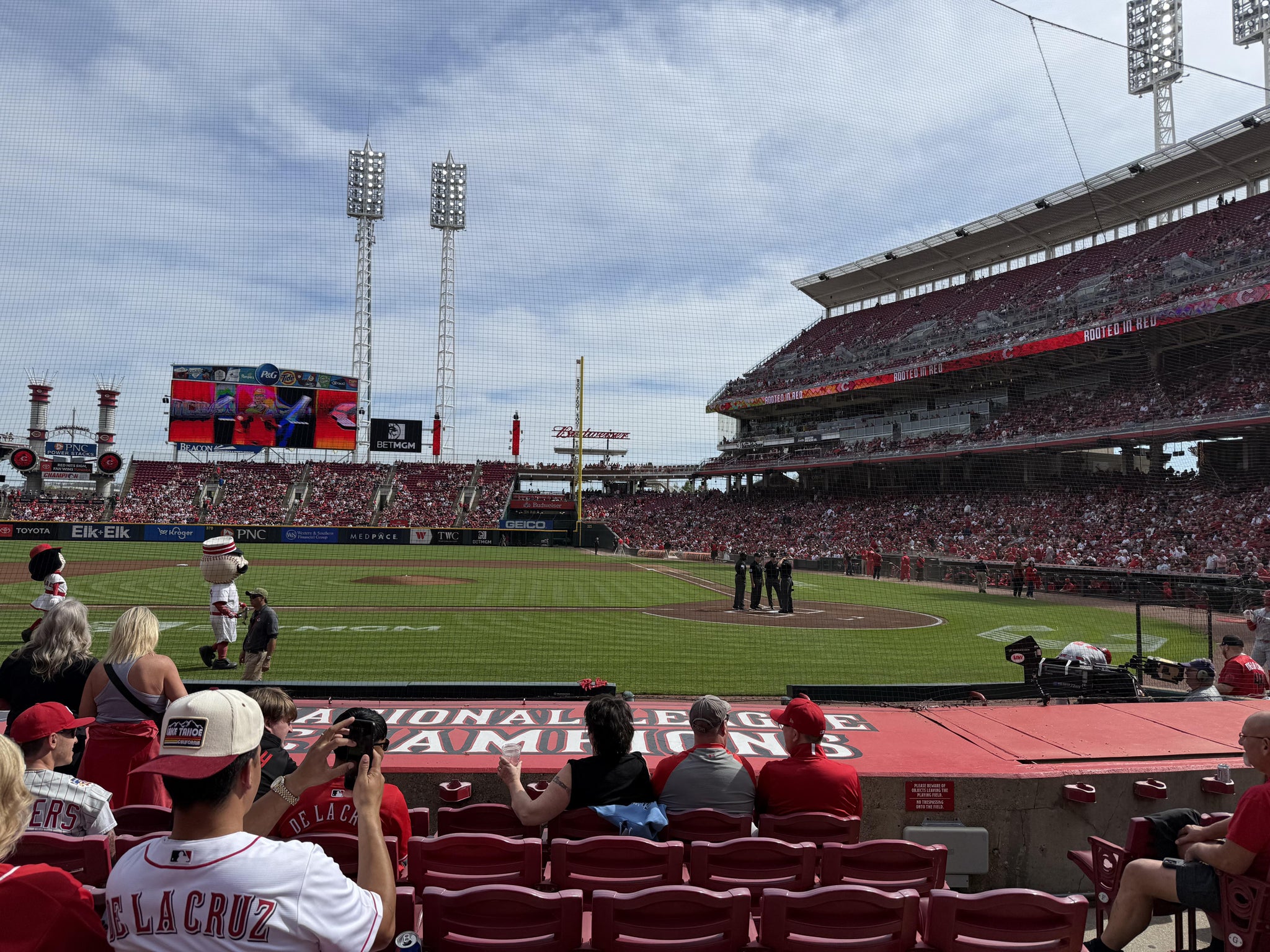 Real Fan View taken from Section 118 at Great American Ball Park by Michael A