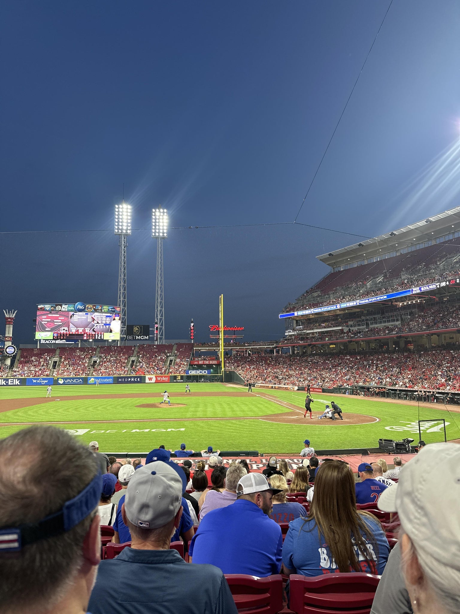 Real Fan View taken from Section 118 at Great American Ball Park by Elizabeth B
