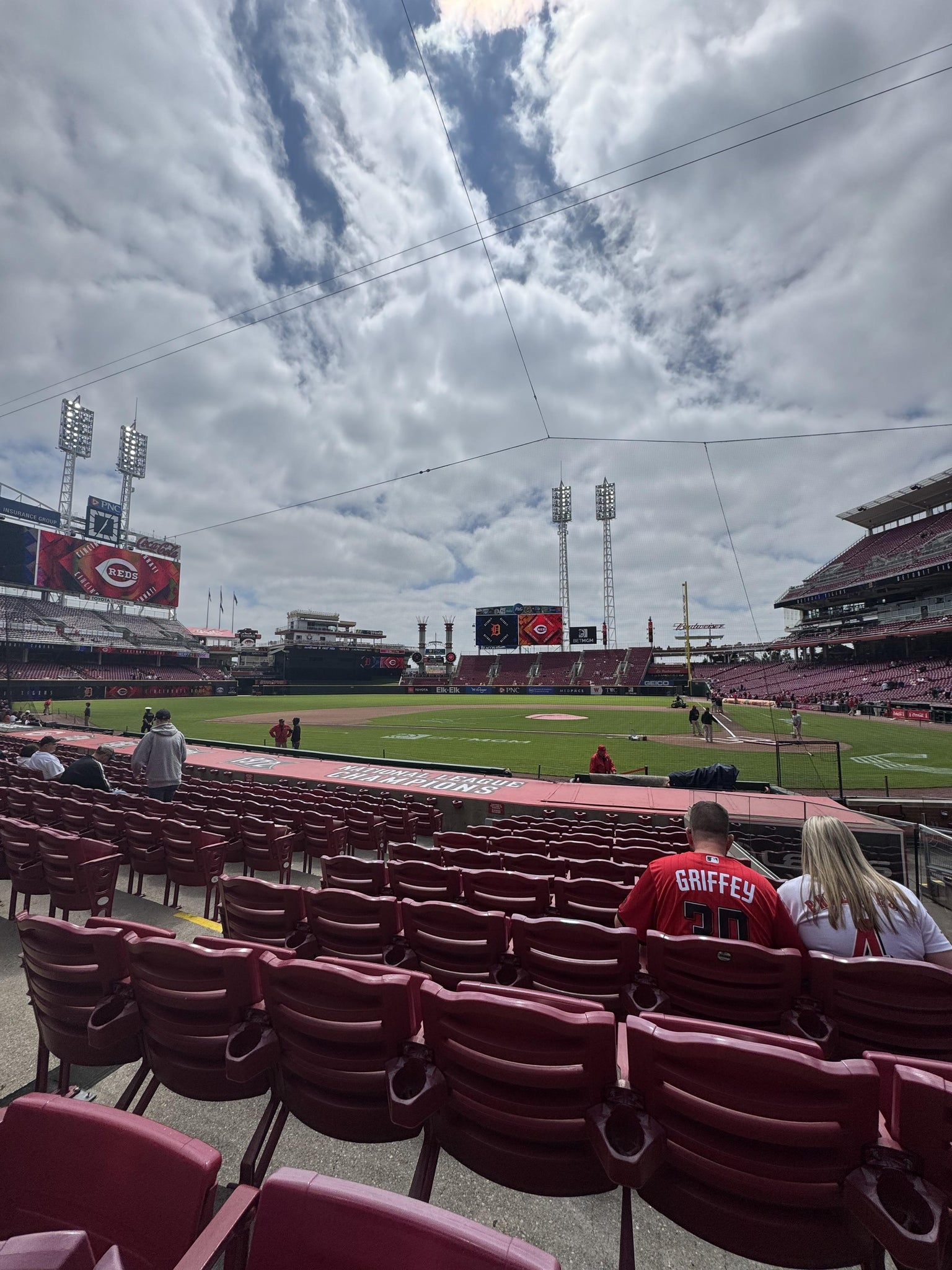 Real Fan View taken from Section 119 at Great American Ball Park by Jordan S