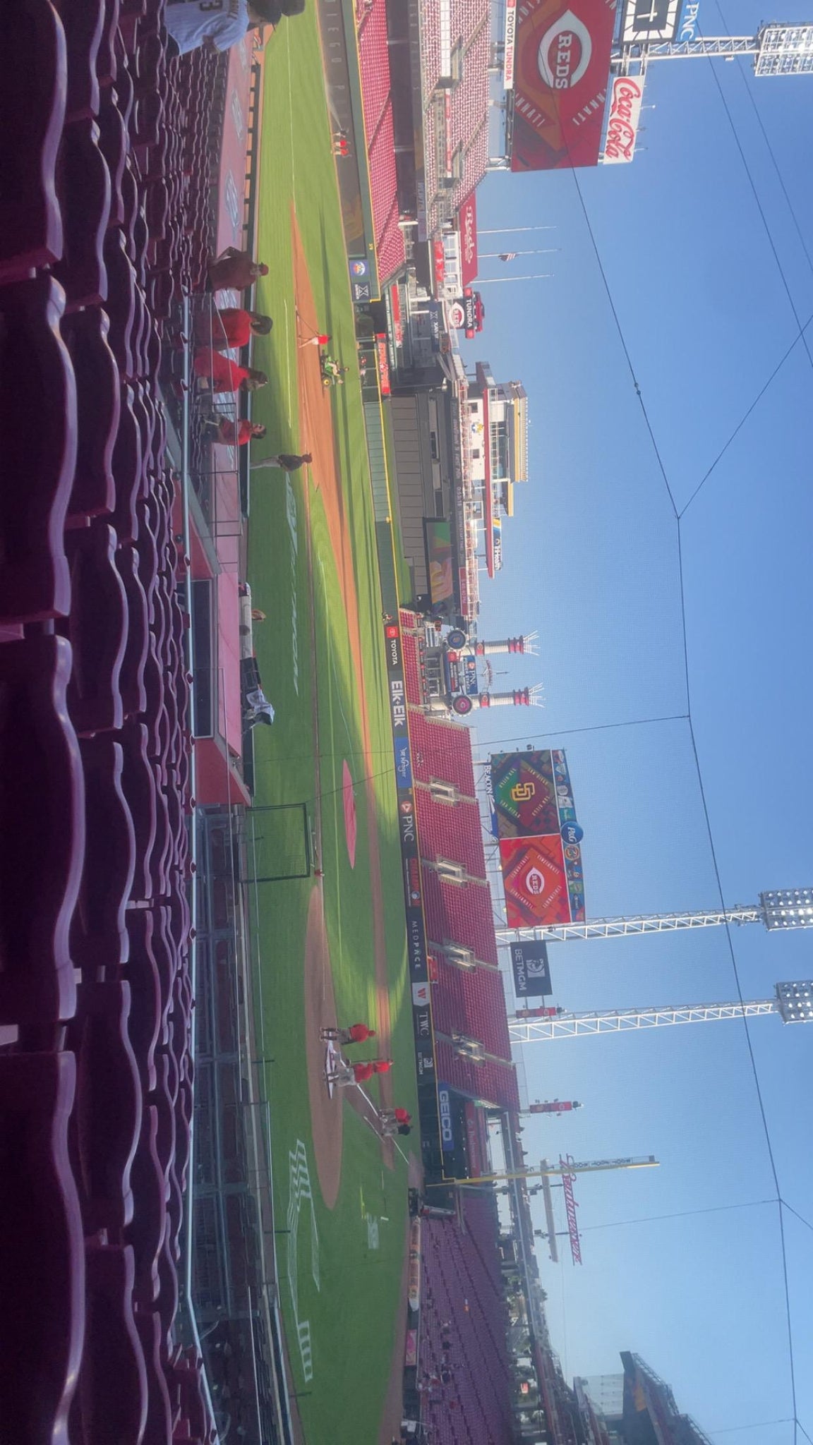 Real Fan View taken from Section 120 at Great American Ball Park by Anonymous User