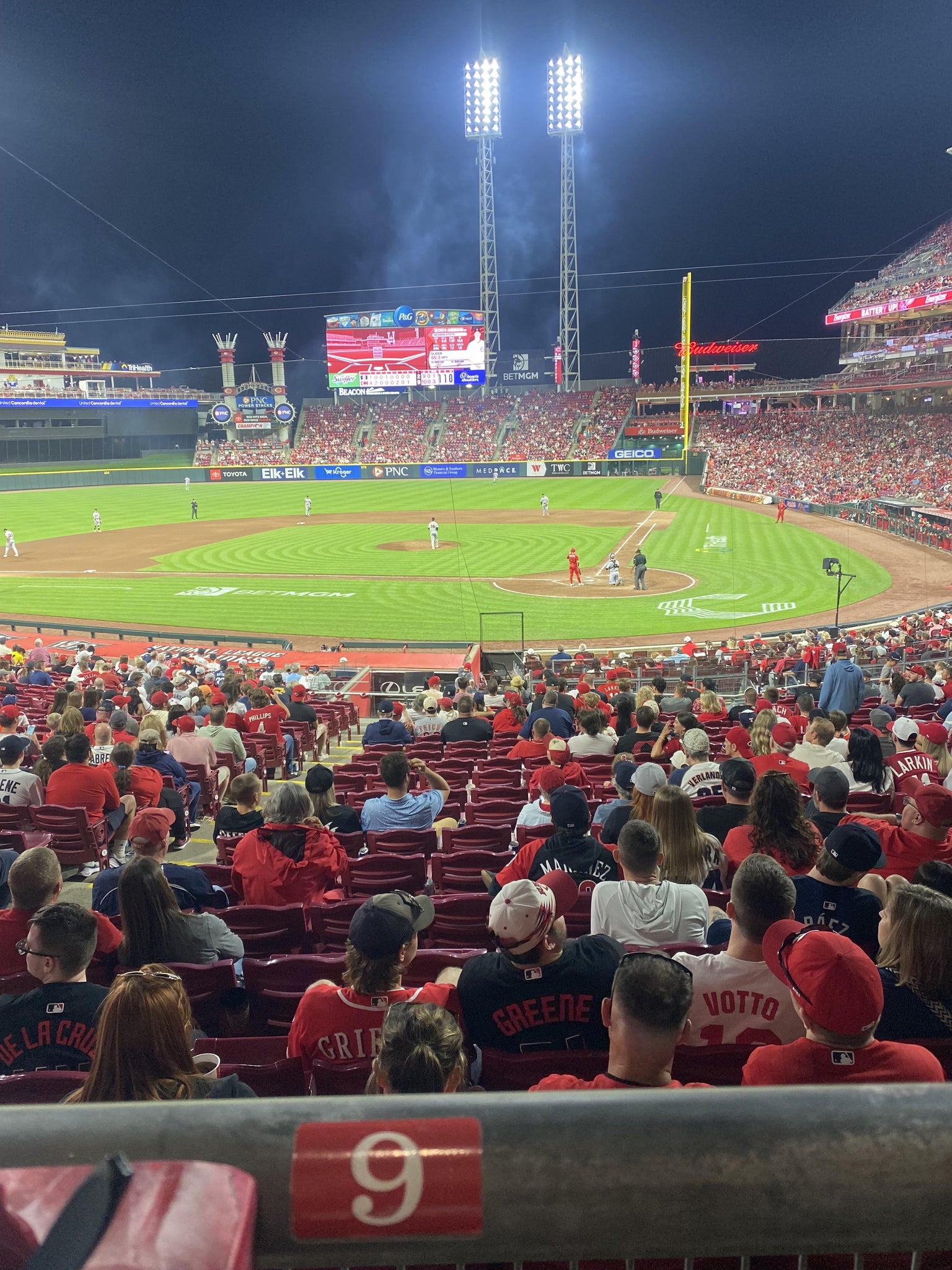 Real Fan View taken from Section 120 WC at Great American Ball Park by Anonymous User