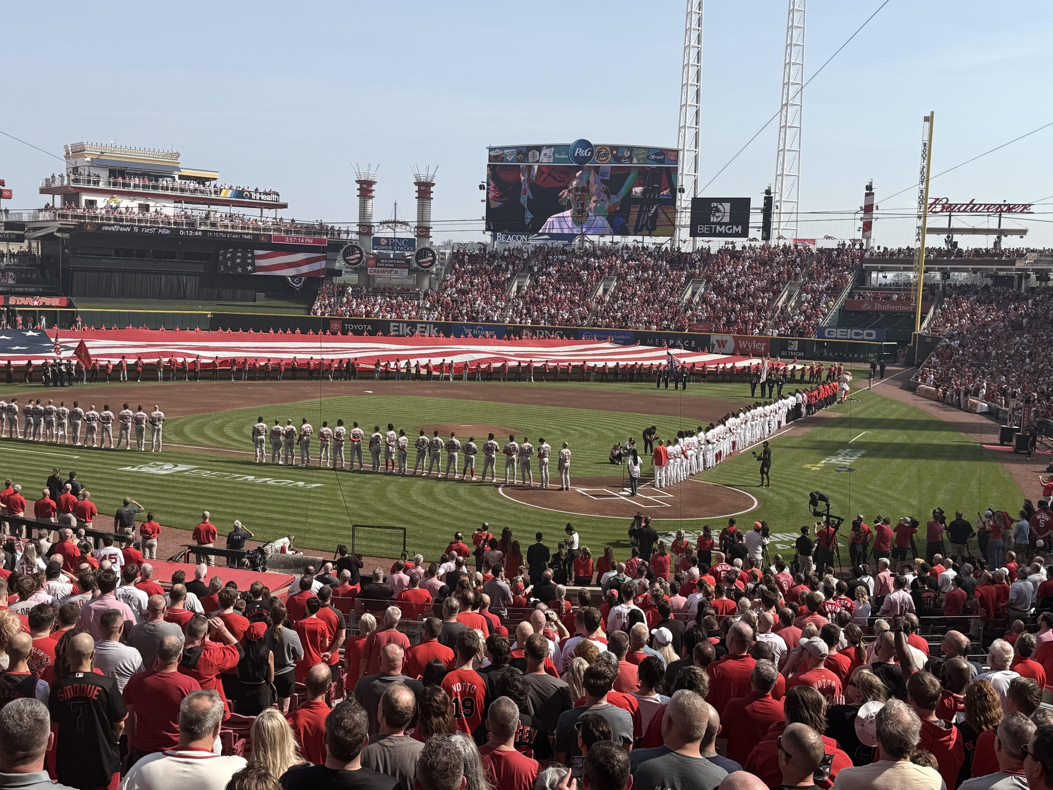 Real Fan View taken from Section 121 WC at Great American Ball Park by Anthony W