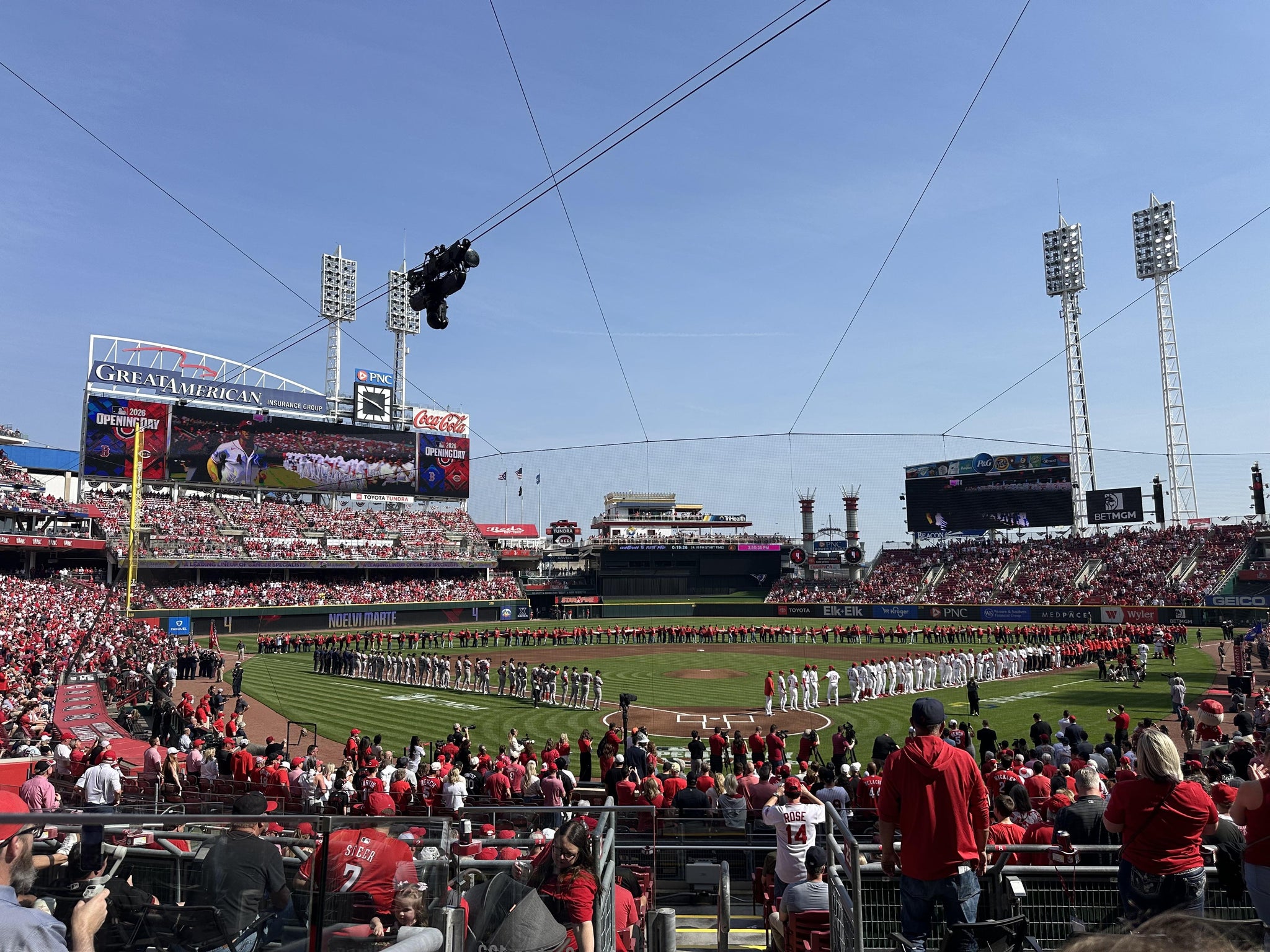 Real Fan View taken from Section 123 at Great American Ball Park by John O